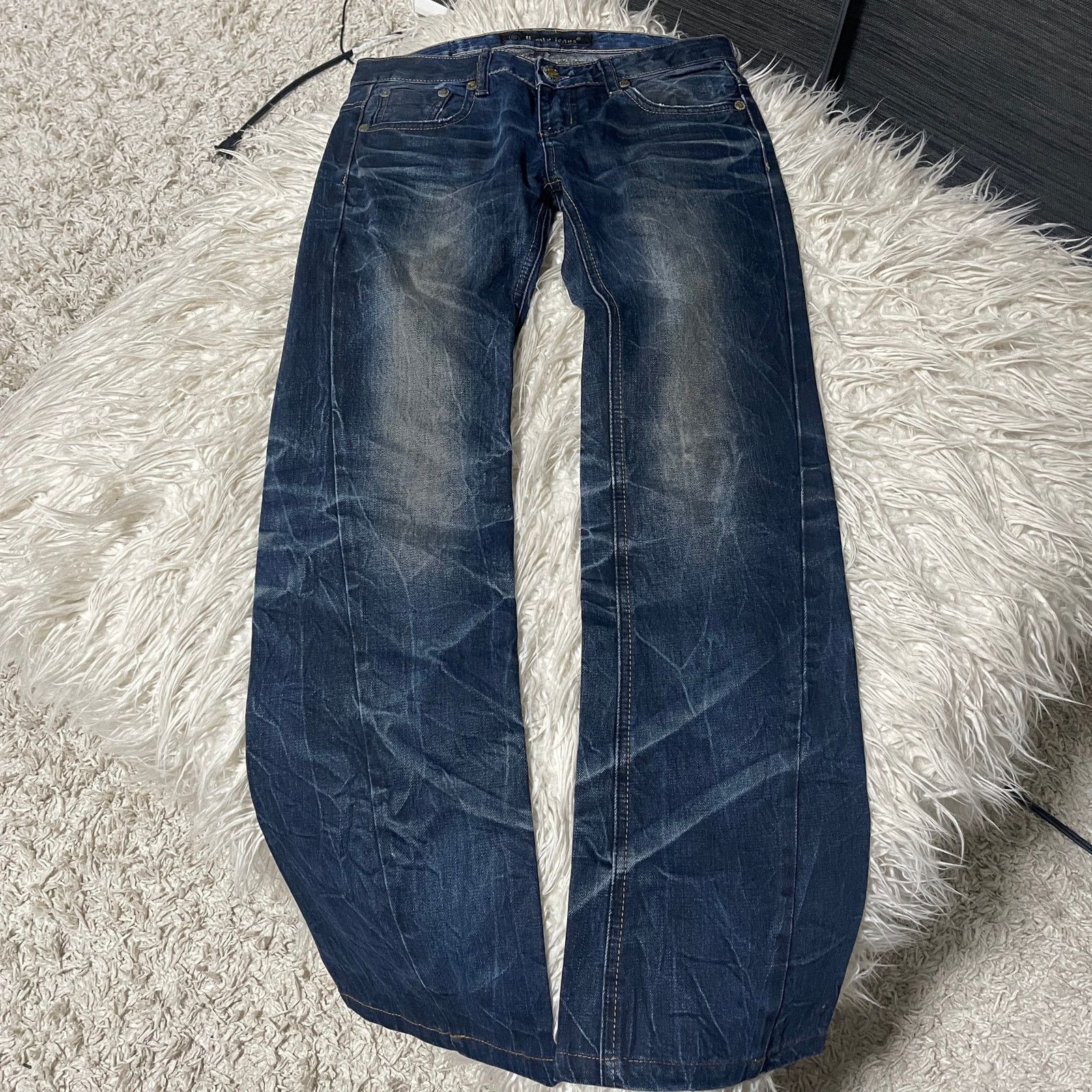 Hysteric Glamour × Undercover Vintage Japanese Brand Faded Wash Low-rise Denim Jeans Blue Size 30" / US 8 / IT 44 - 5 Thumbnail