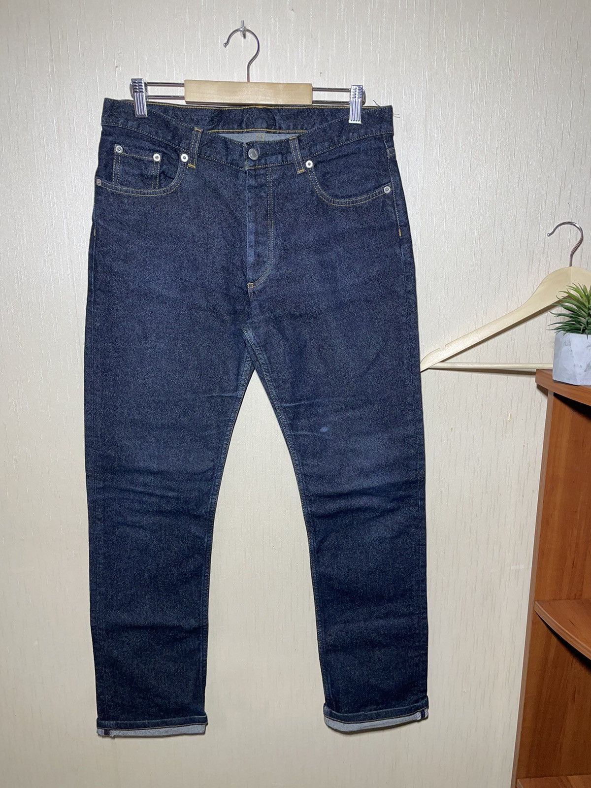 image of Archival Clothing x Helmut Lang Archive Vintage Denim Jeans in Blue, Men's (Size 30)