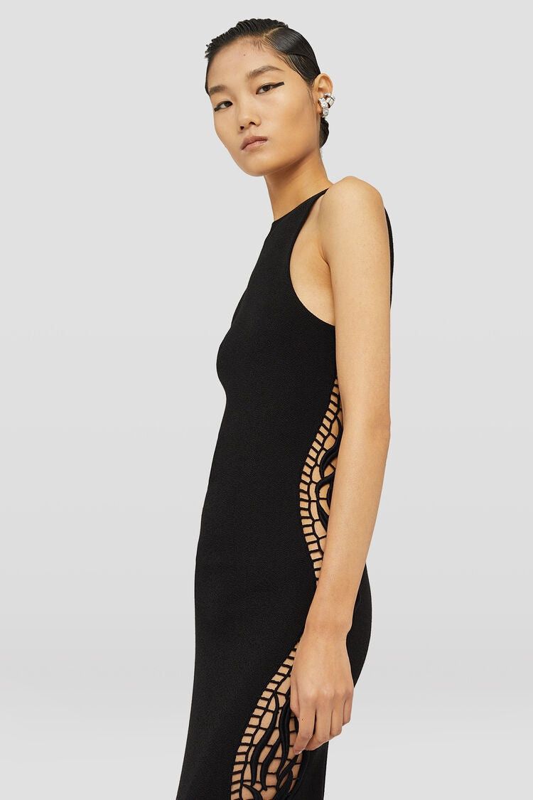 Jil Sander o1y0925 Maxi Dress in Black Size S / US 4 / IT 40 - 3 Thumbnail