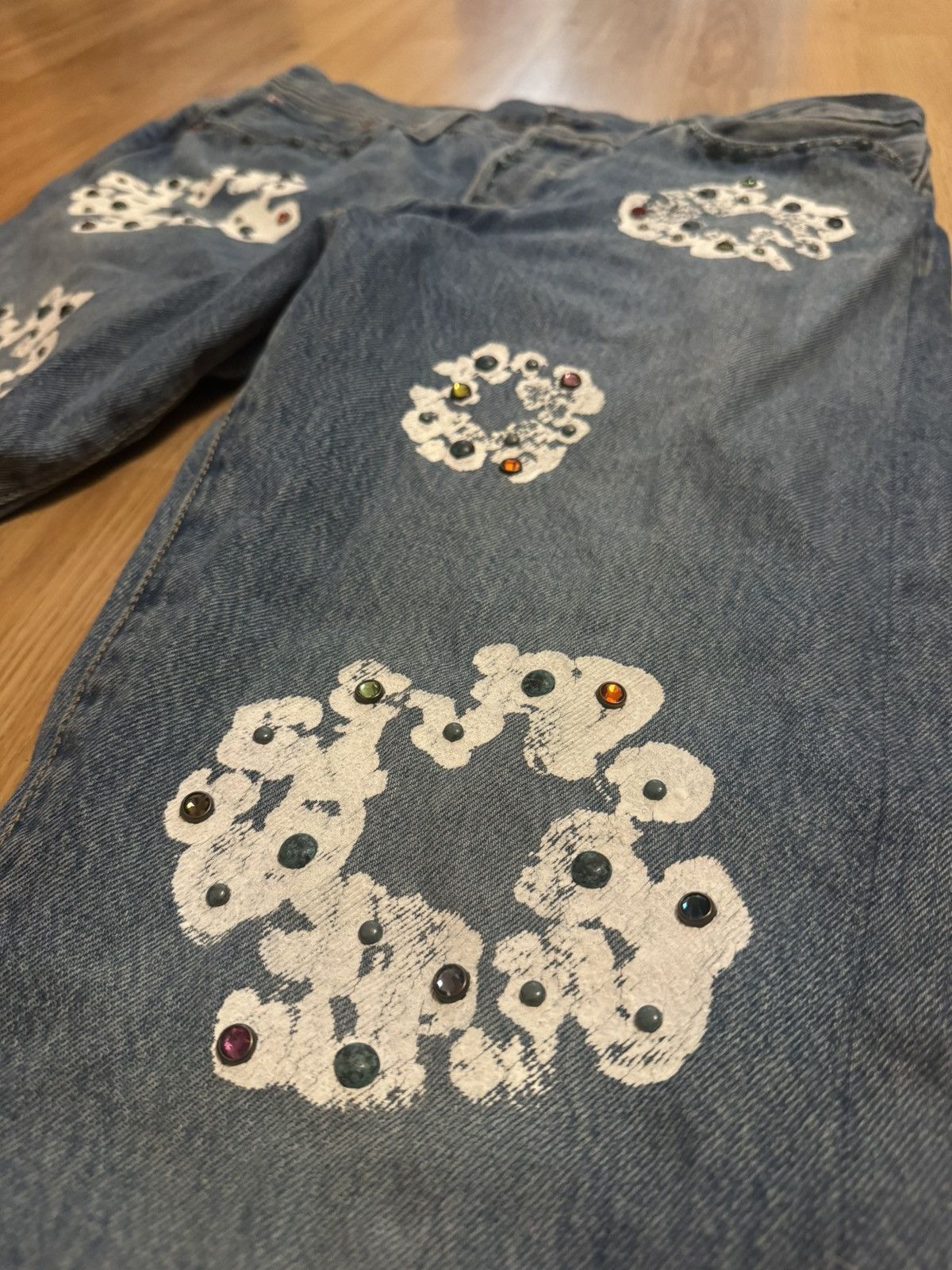 DENIM TEARS Levis x Denim Tears Rhinestone Denim 501 34x34 Size US 34 / EU 50 - 3 Thumbnail