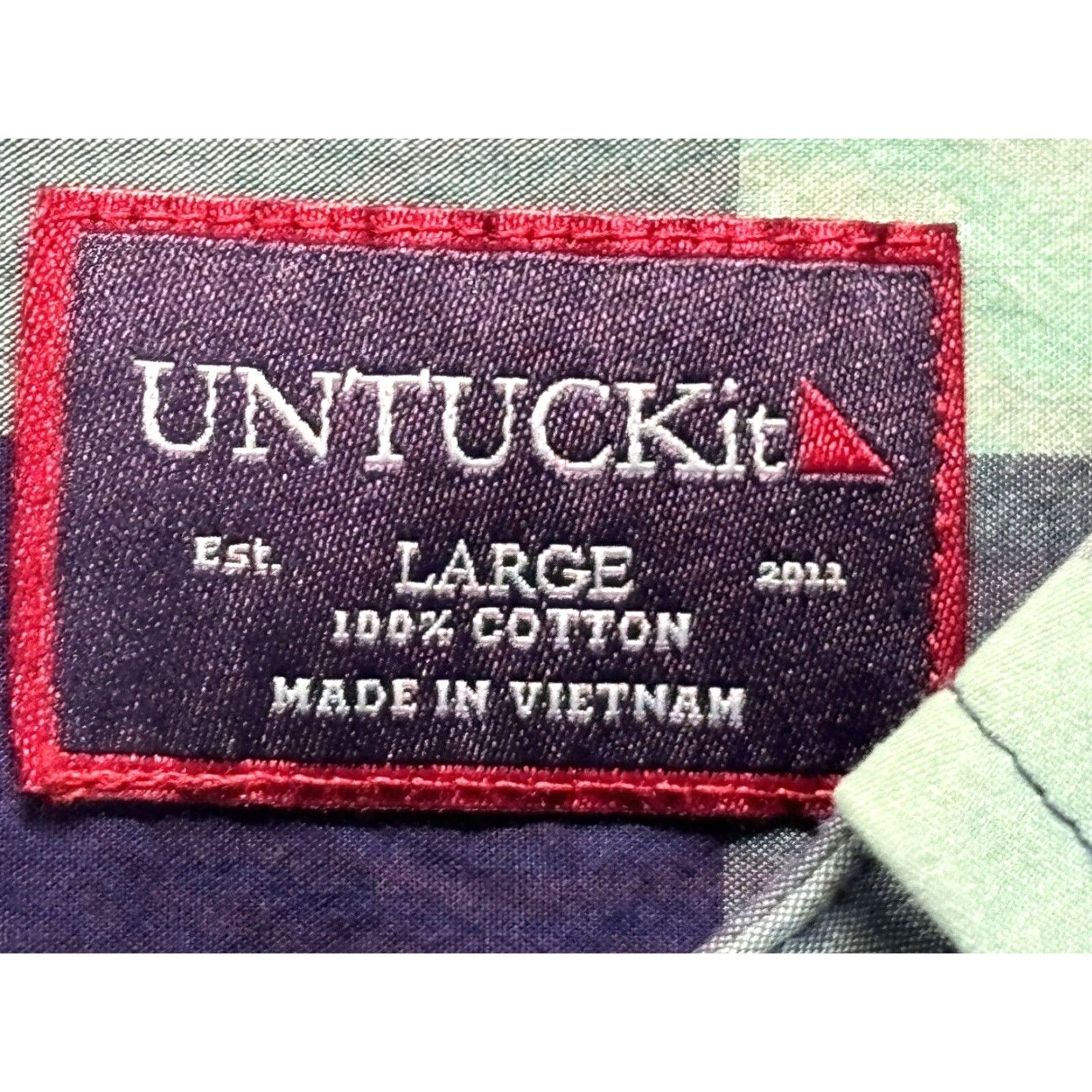 UNTUCKit Untuckit Mens Large Button Up Shirt Long Sleeve Check Size US L / EU 52-54 / 3 - 4 Thumbnail