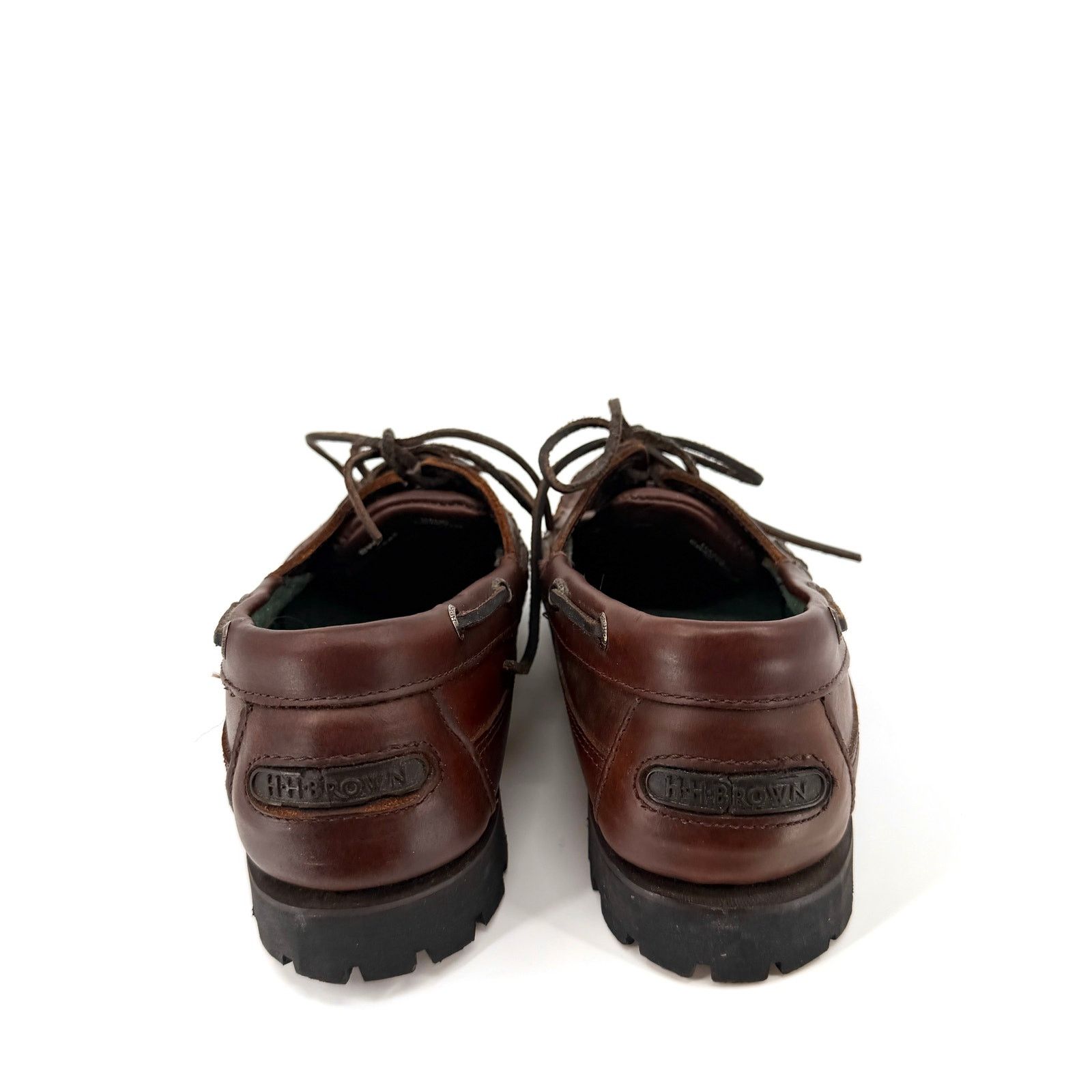 90s H.H. Brown Leather GORE-TEX Waterproof Lug Sole Loafers