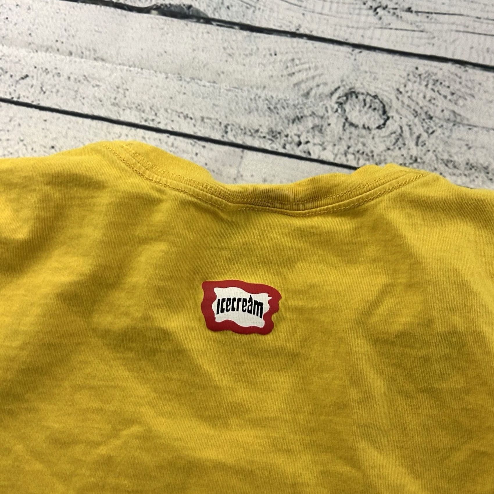 Billionaire Boys Club BBC Ice Cream Short Sleeve T Shirt Men L Yellow Cones Bones Size US L / EU 52-54 / 3 - 6 Thumbnail