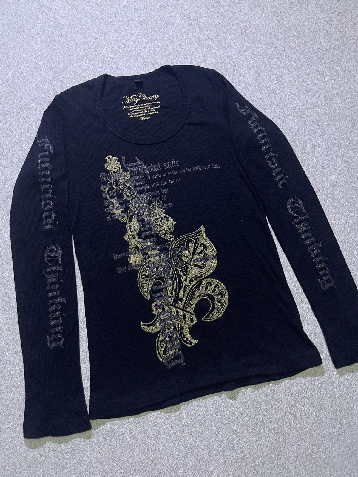 Japanese Brand Y2K MAY CHAMP long sleeve tshirt Size S / US 4 / IT 40 - 2 Thumbnail
