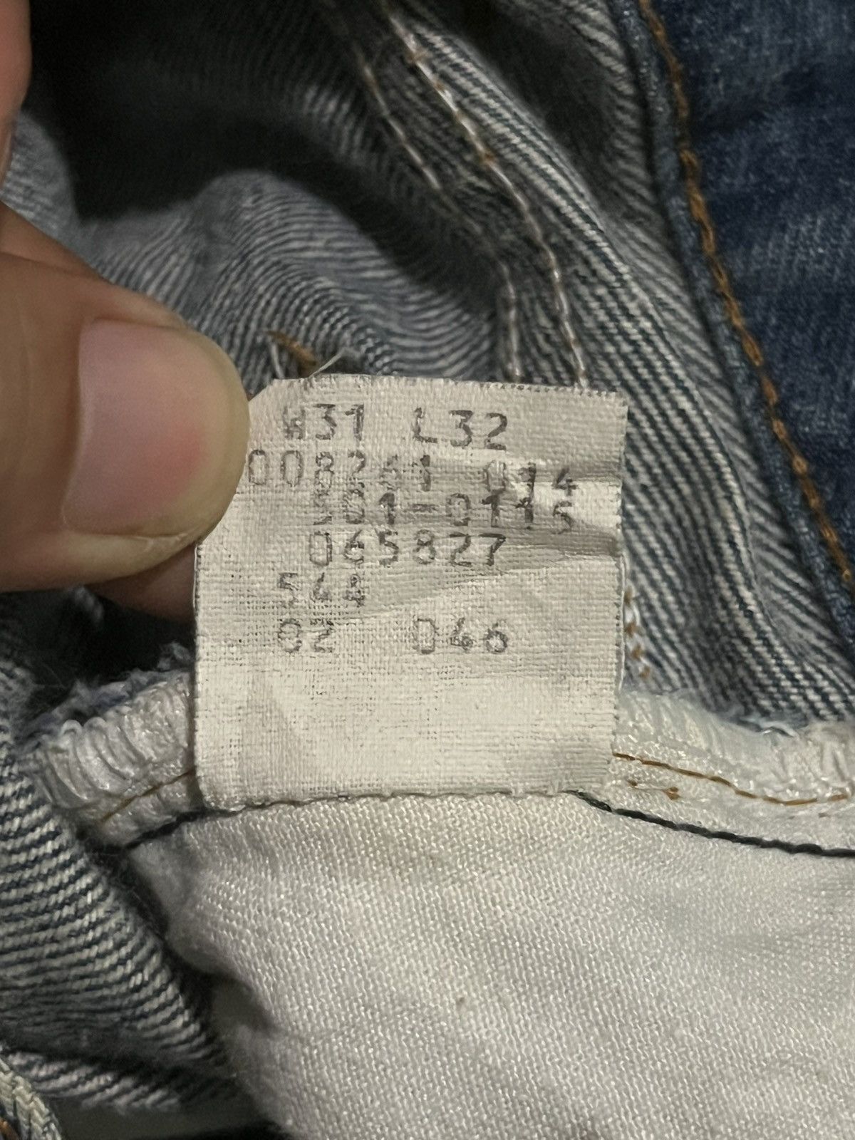 Levi's × Vintage Vintage 80s Levi’s 501 Grafitti Artistry Custom Made Jeans Size US 31 - 21 Thumbnail