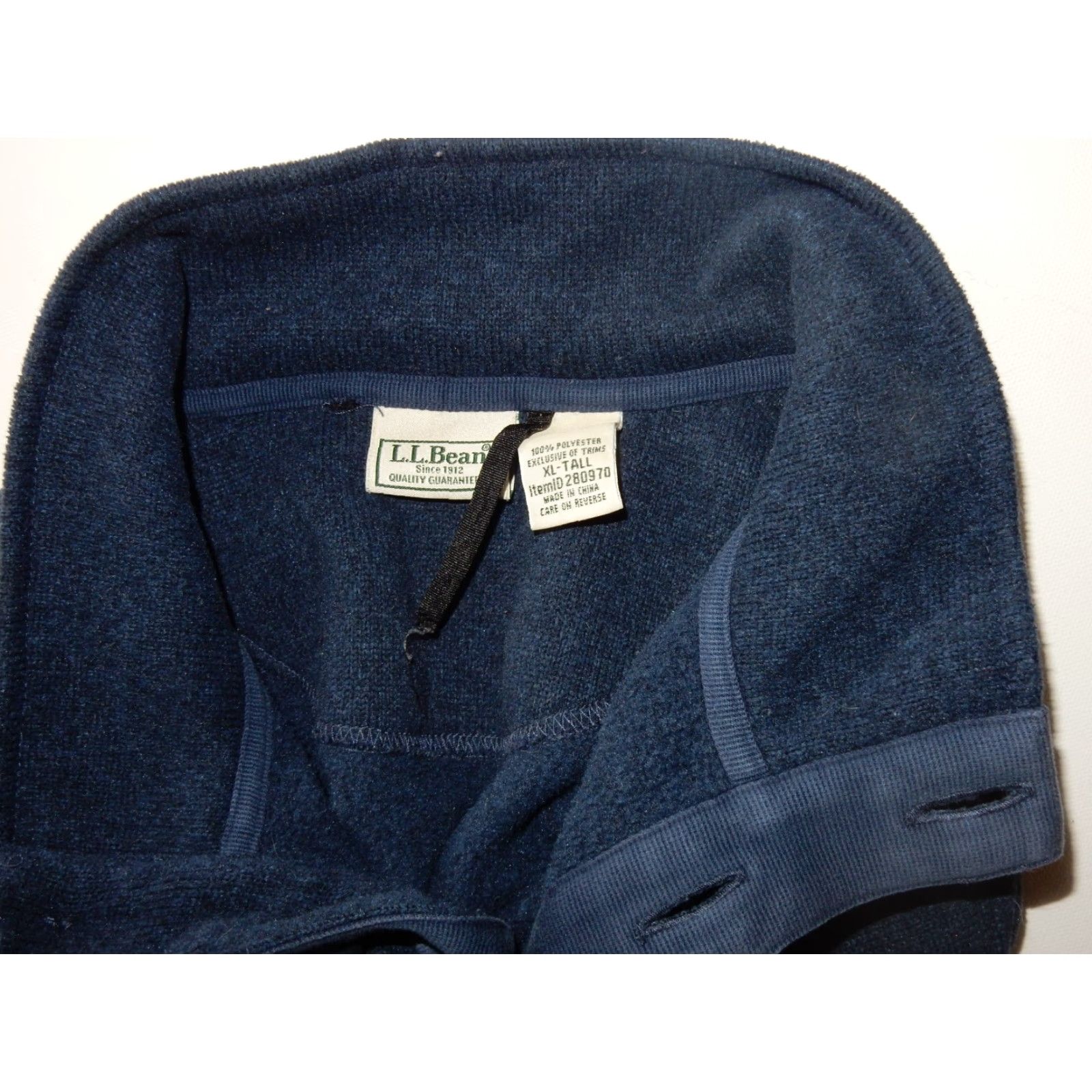 Vintage L.L. Bean Sweater Shirt Men XLT Pullover Blue Polyester Solid Big & Tall Mens L.L. Bean XLT Sweater Blue Pullover Solid Men Big & Tall Size US XL / EU 56 / 4 - 3 Thumbnail