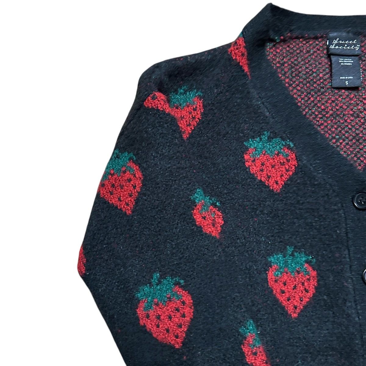 Other Women’s Y2K Sweet Society Strawberry Sweater Size S / US 4 / IT 40 - 2 Thumbnail