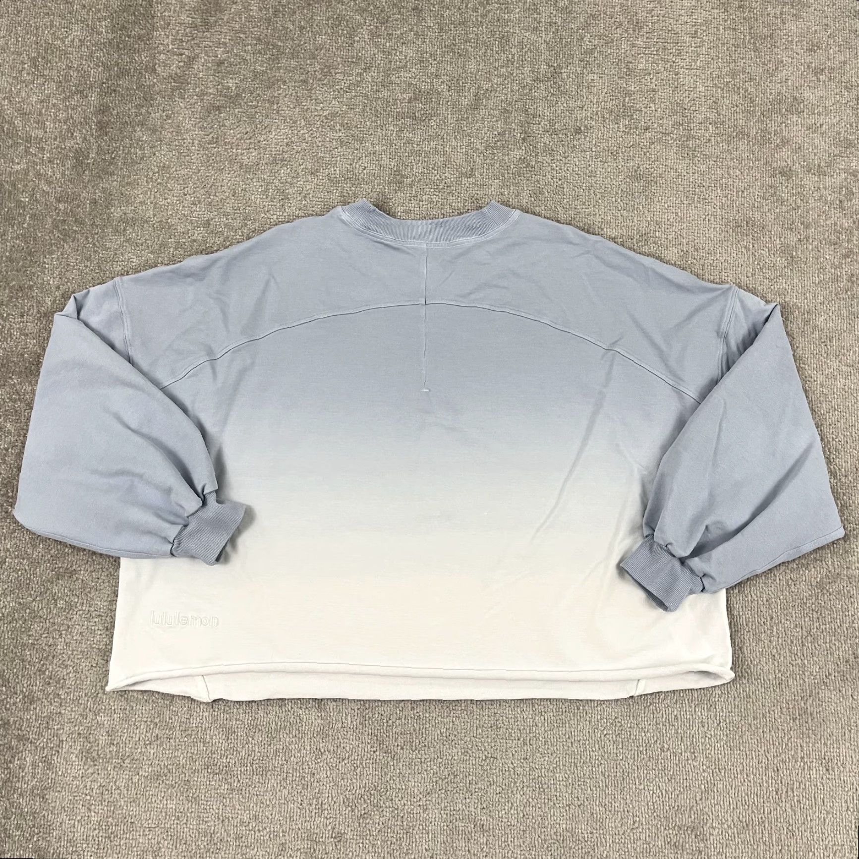 Lululemon Lululemon Oversized Boxy Crewneck Sweatshirt Women’s L/XL Blue Cropped Athleisure Size L / US 10 / IT 46 - 2 Thumbnail