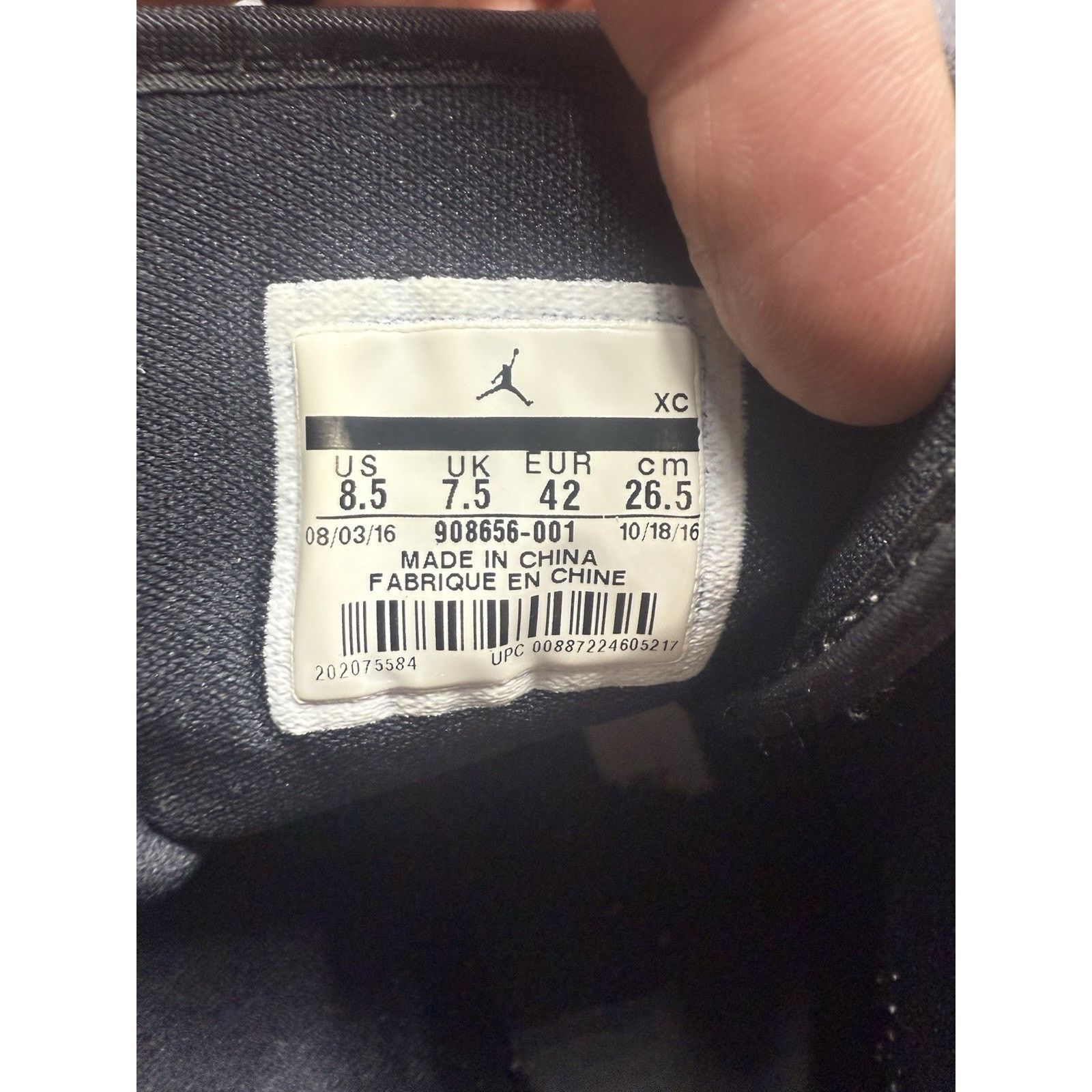 Jordan Brand Size 8.5 - Air Jordan 1 Retro 2017 High BHM Size US 8.5 / EU 41-42 - 7 Thumbnail