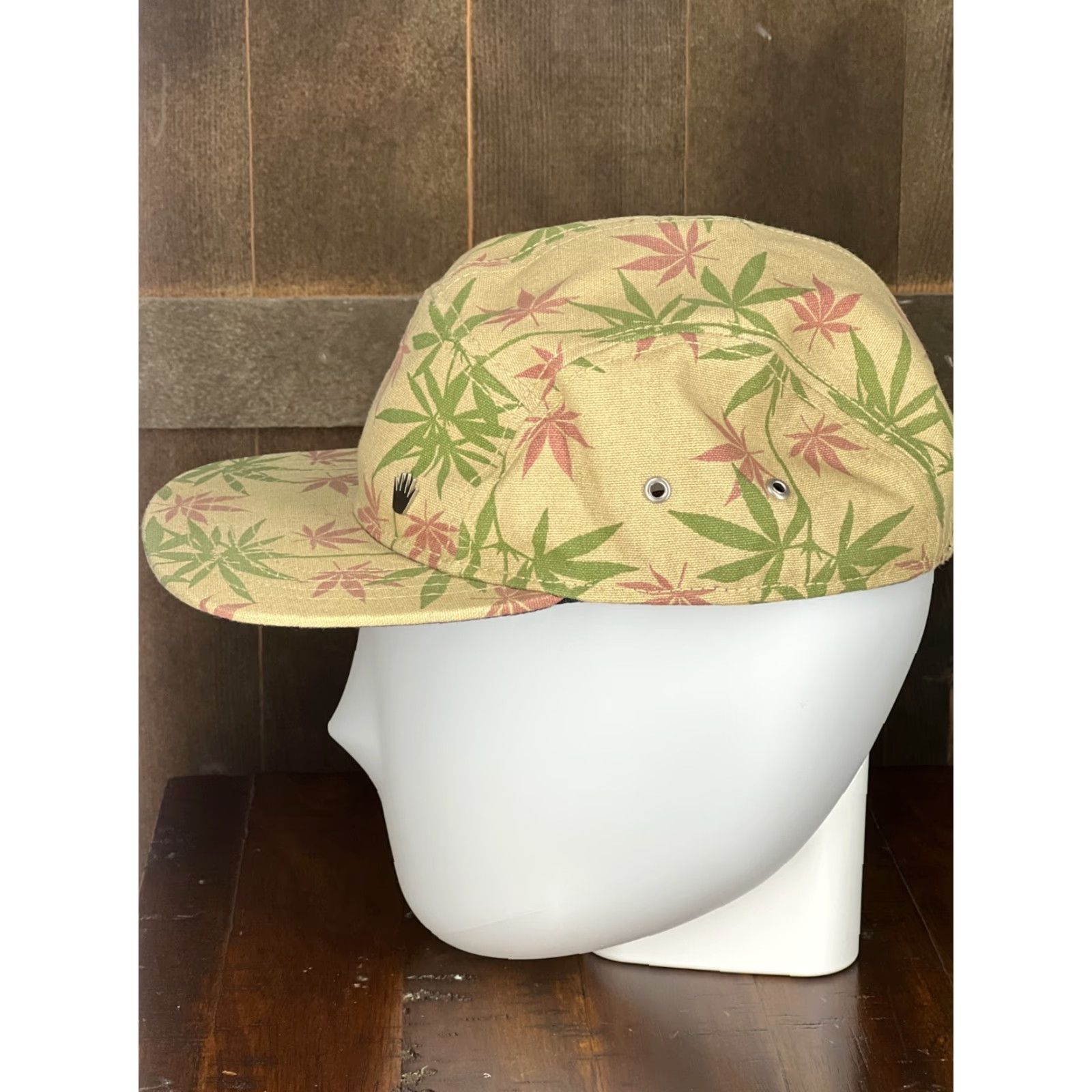 IDEA No Bad Ideas Hat Cap Strap Back Adult Beige Panel Marijuana Leaf Stash Pocket A Size ONE SIZE - 3 Thumbnail