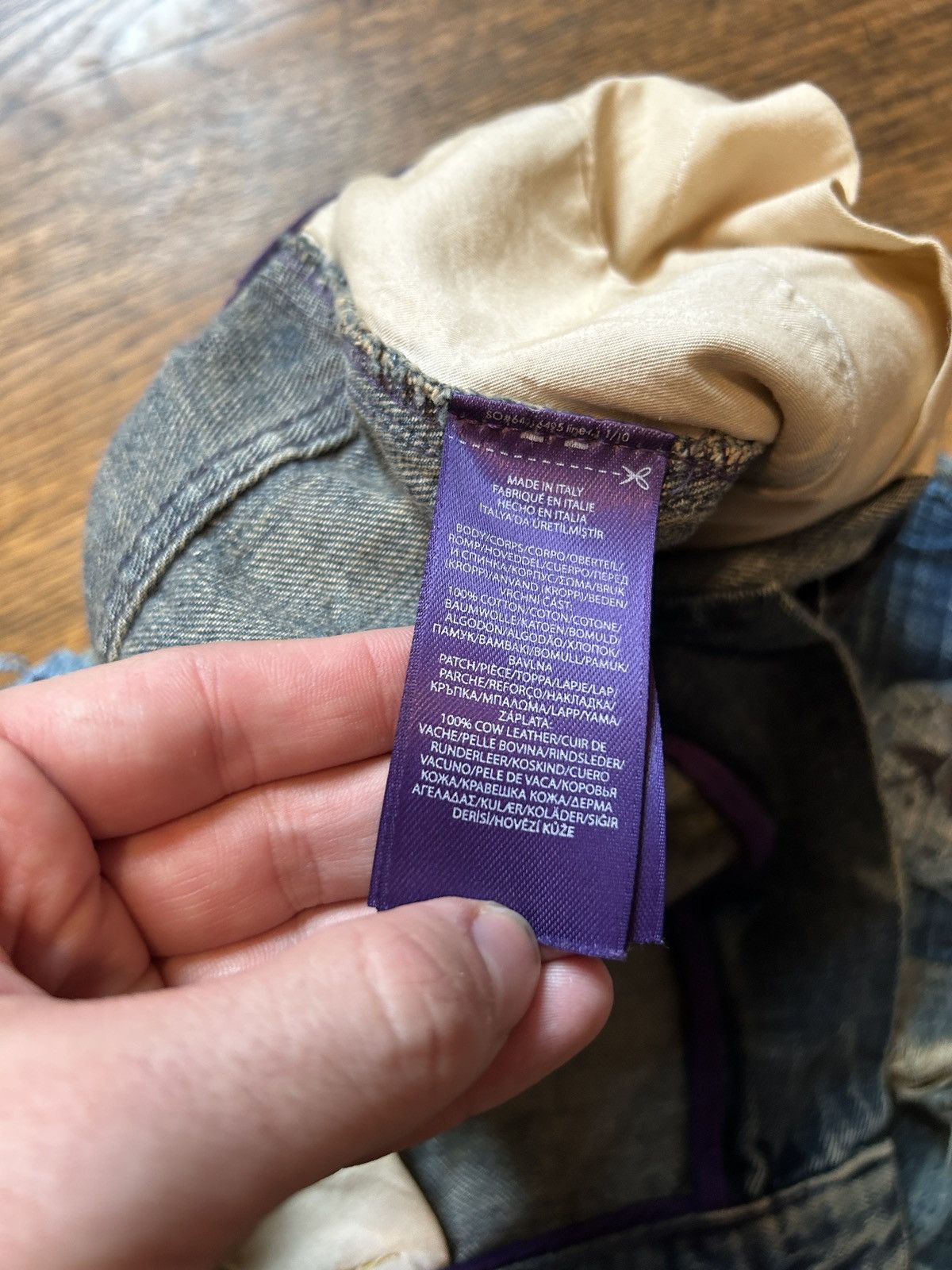 Ralph Lauren Purple Label Runway Tie-Dyed Hand Embroidered and Beaded Boro Jeans Size US 30 / EU 46 - 19 Thumbnail