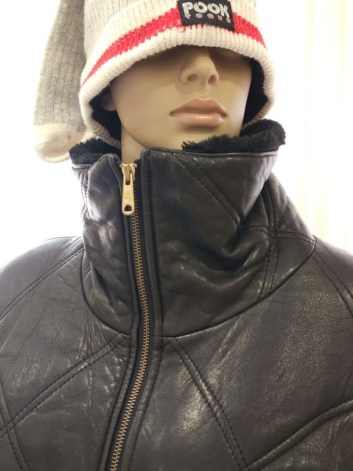 Vintage Vintage Genuine Leather/Lambskin Quilted Jacket By Marquis Size XXL / US 16-18 / IT 52-54 - 5 Thumbnail