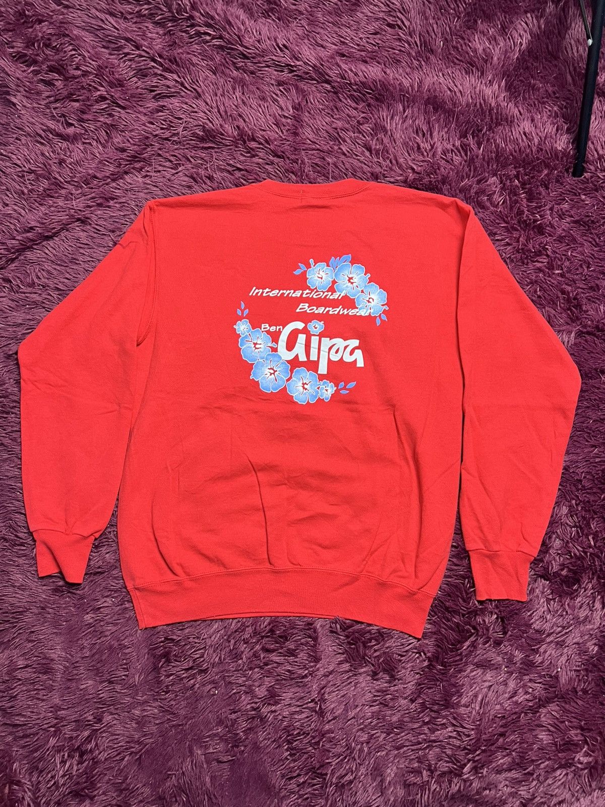 14th Addiction Vintage 90s Ben Aipa International Boardwear Sweatshirt (44) Size US L / EU 52-54 / 3 - 2 Thumbnail