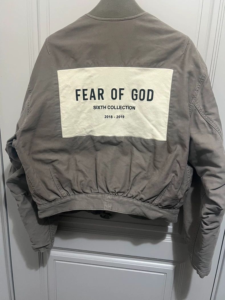 Fear of God Fear of God God gray patch jacket Size US XL / EU 56 / 4 - 2 Thumbnail