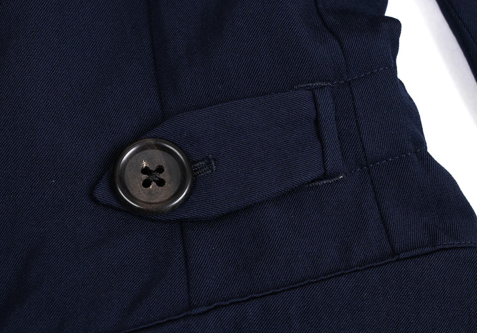 Yohji Yamamoto Yohji Yamamoto Wool Gabardine Jacket Navy M Size US M / EU 48-50 / 2 - 11 Thumbnail