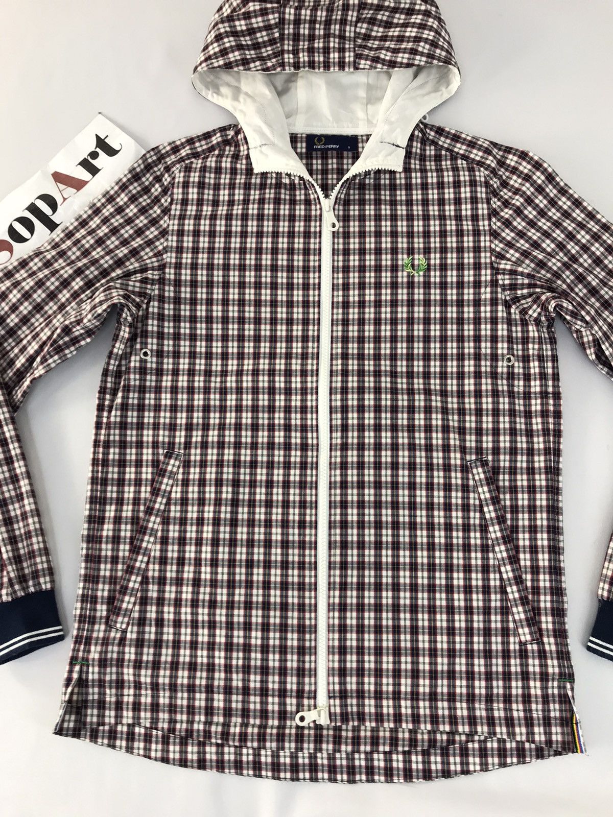 Fred Perry Bomber Jacket Fred Perry Design Plaid Zipper Hoodie Size US S / EU 44-46 / 1 - 3 Thumbnail