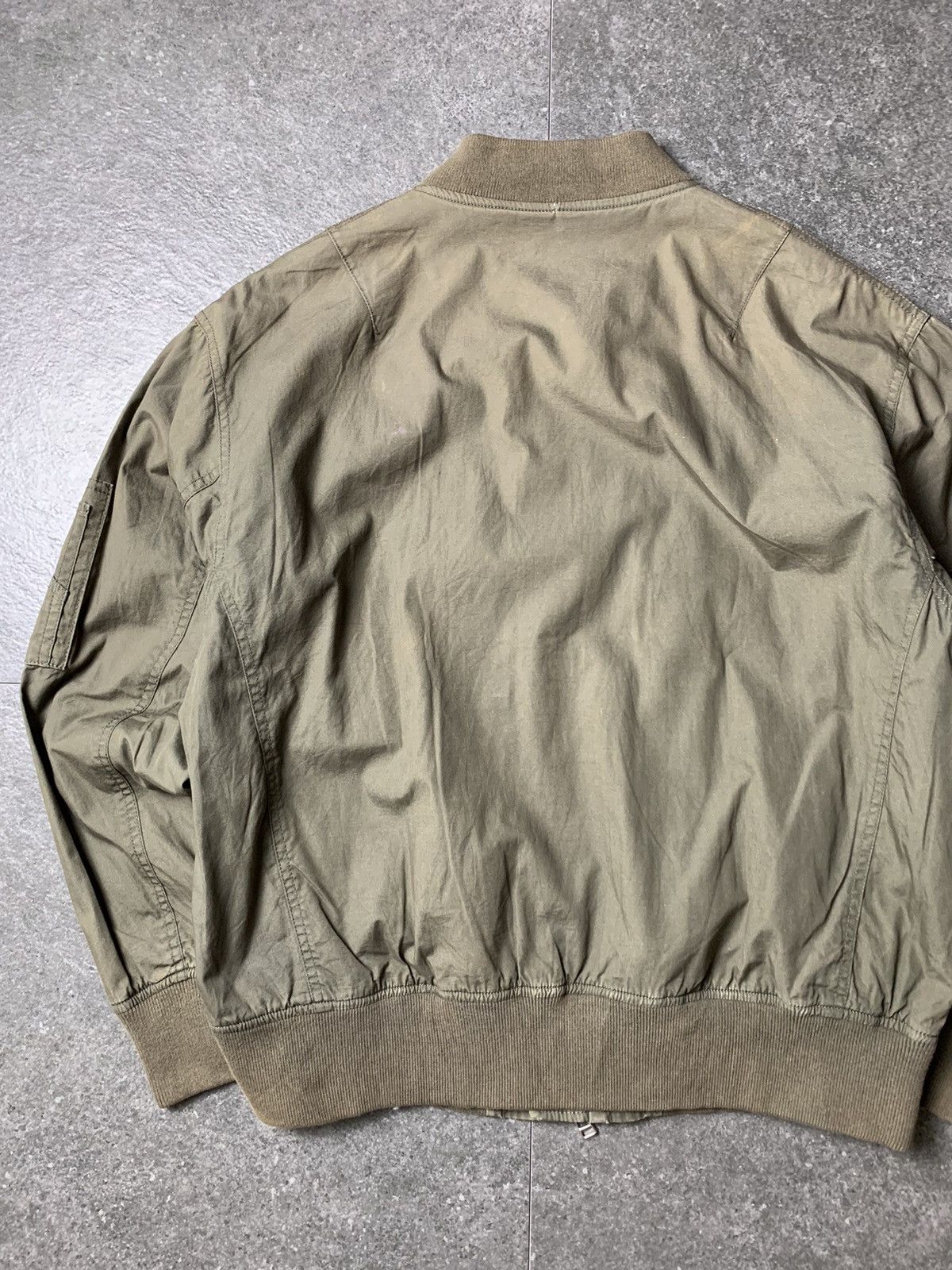 Beams Plus 2000s Beams Faded Military Bomber Jacket Size US M / EU 48-50 / 2 - 14 Thumbnail