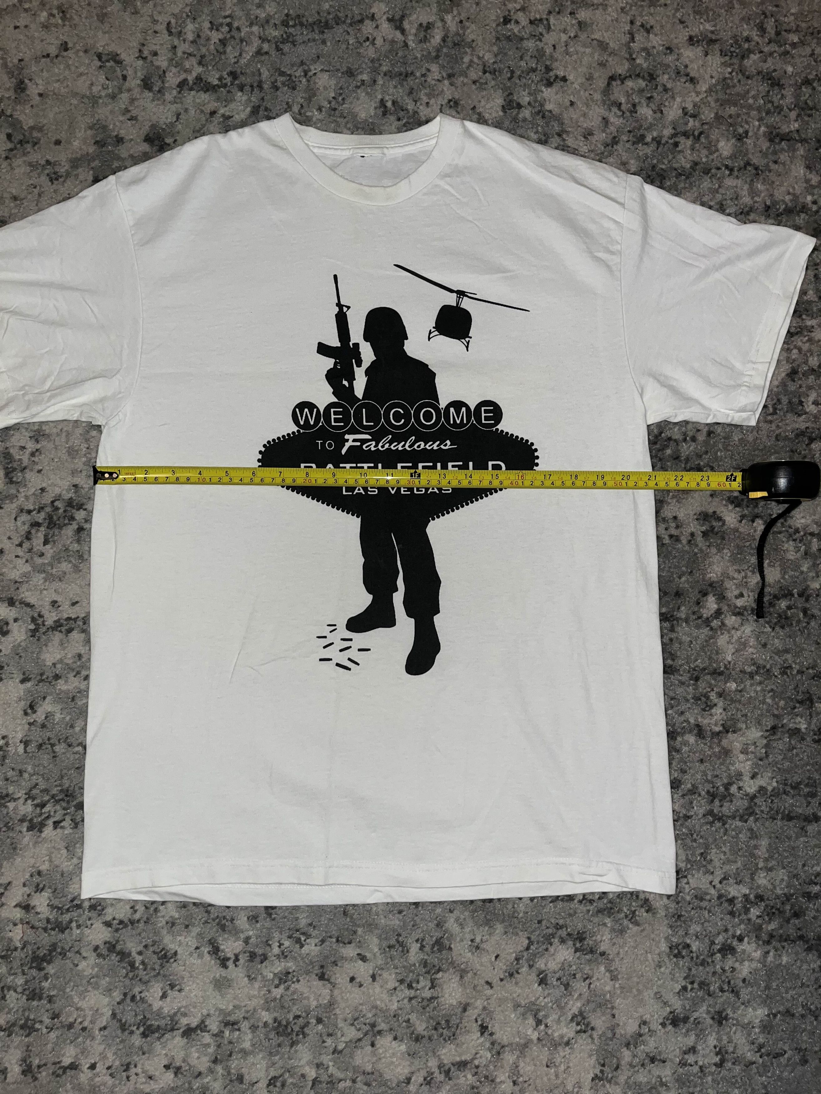 Vintage Y2K Welcome to Fabulous Las Vegas Battlefield Shirt Size US L / EU 52-54 / 3 - 4 Thumbnail