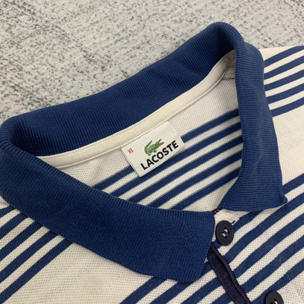 Designer × Lacoste Lacoste Stripe Longsleeve Polo Tee Size US XL / EU 56 / 4 - 4 Thumbnail