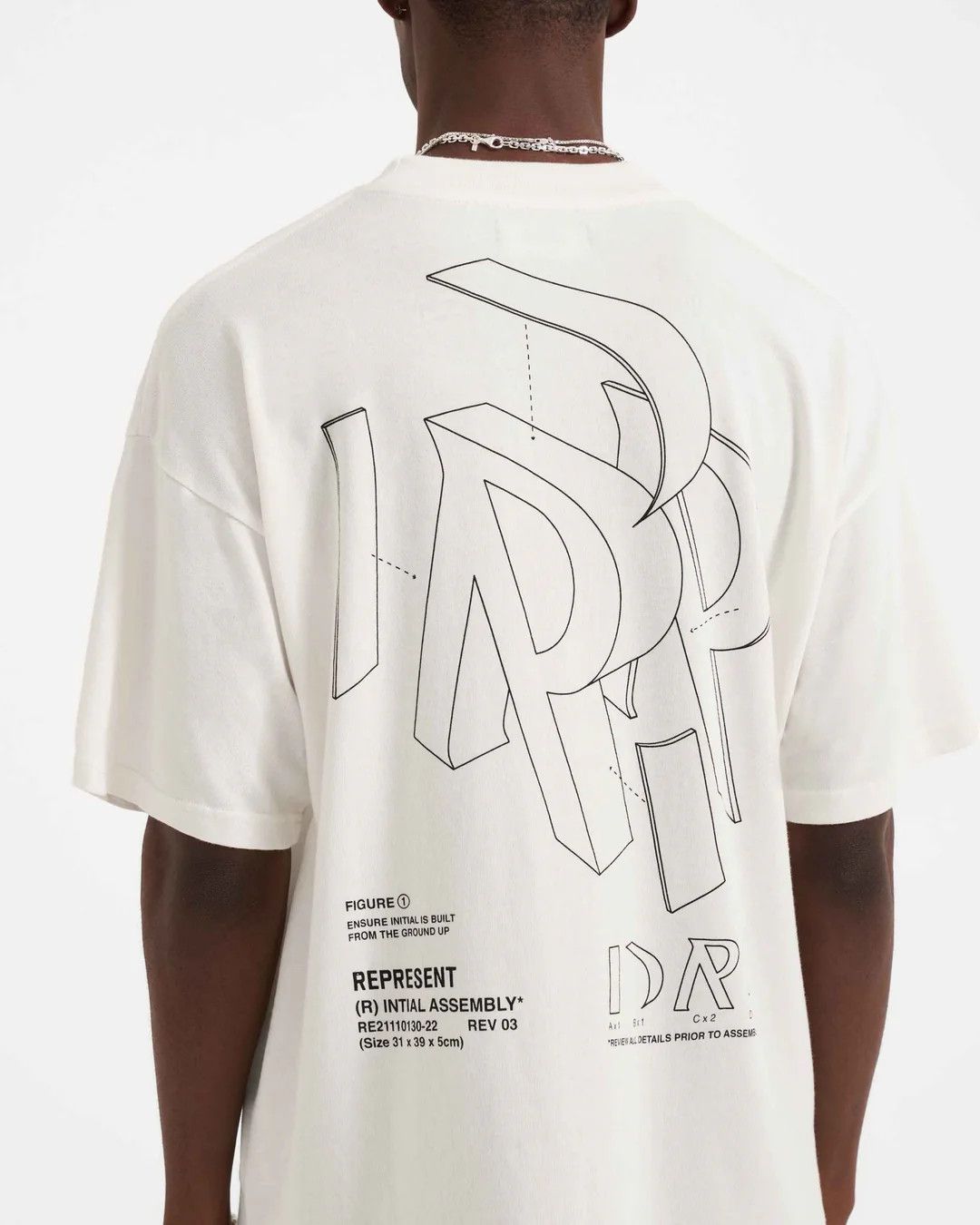 Represent Clo. Represent White Initial Assembly T-Shirt Size US S / EU 44-46 / 1 - 1 Thumbnail