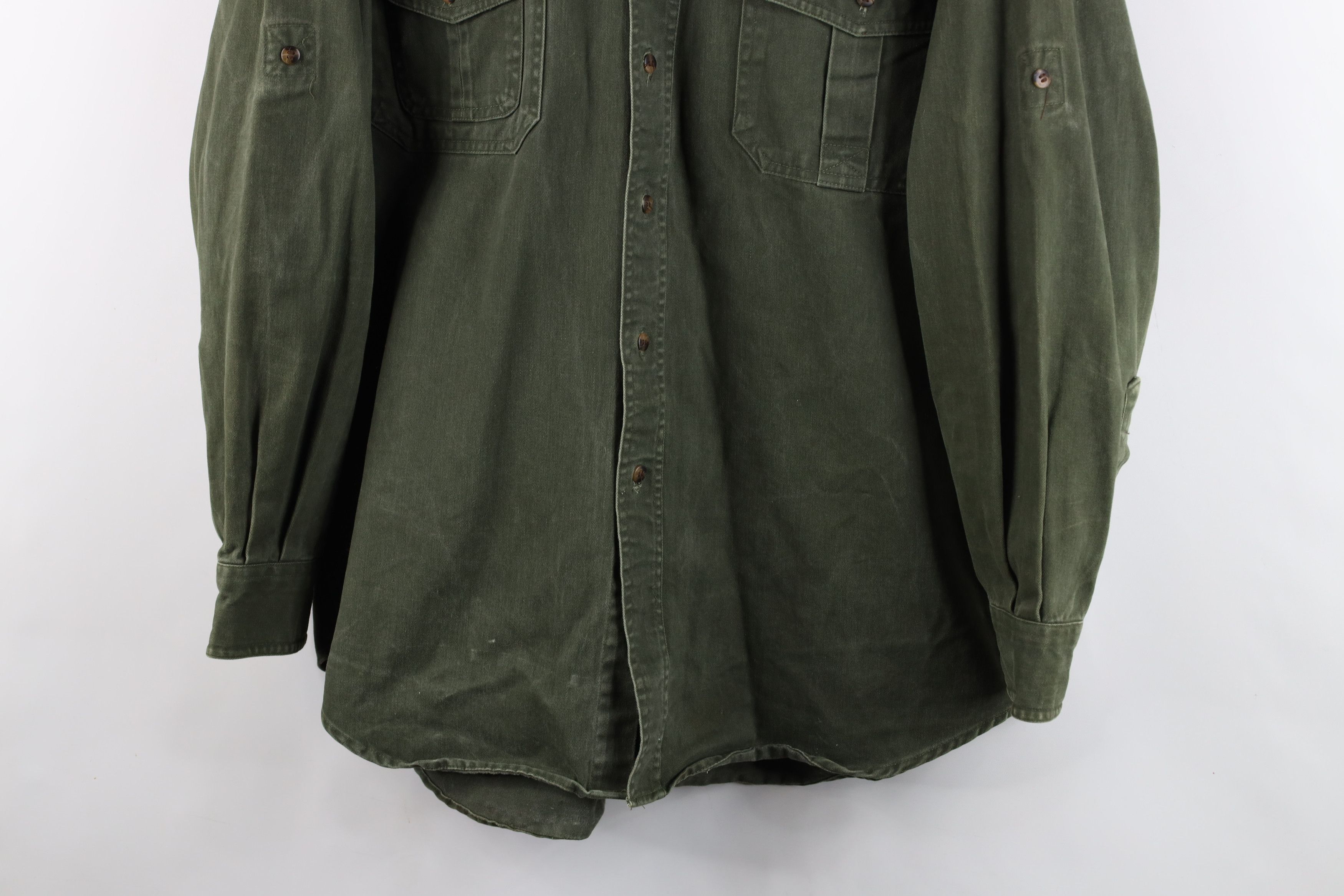 Vintage Vintage 90s Streetwear Collared Button Down Shirt Size US L / EU 52-54 / 3 - 3 Thumbnail