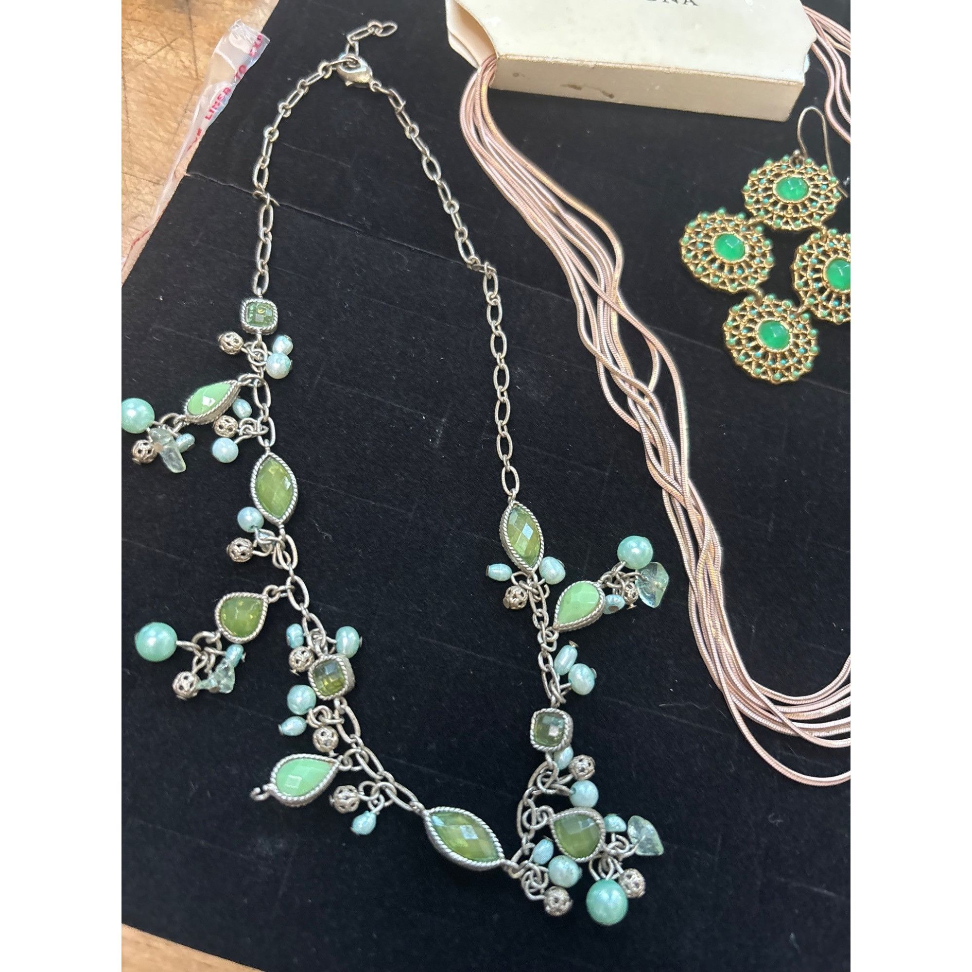 Other VERSONA Turquoise & Gold Statement Necklaces And Earring Set Size ONE SIZE - 12 Thumbnail