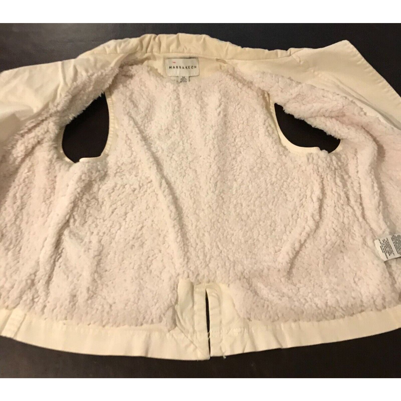 Anthropologie Anthropologie Marrakech Cream/Ivory Fleece Lined Vest Size M / US 6-8 / IT 42-44 - 6 Thumbnail