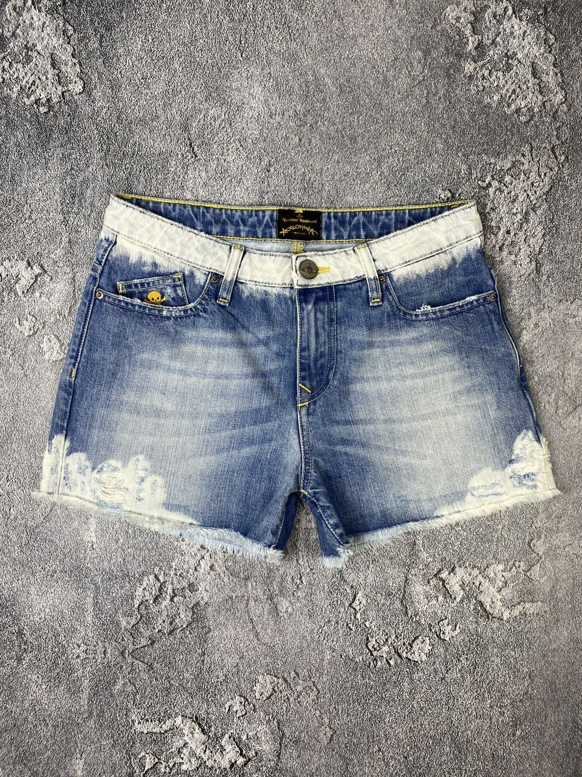 Vivienne Westwood Vivienne Westwood Anglomania Mini Skull Distressed Shorts Size 28" / US 6 / IT 42 - 1 Thumbnail