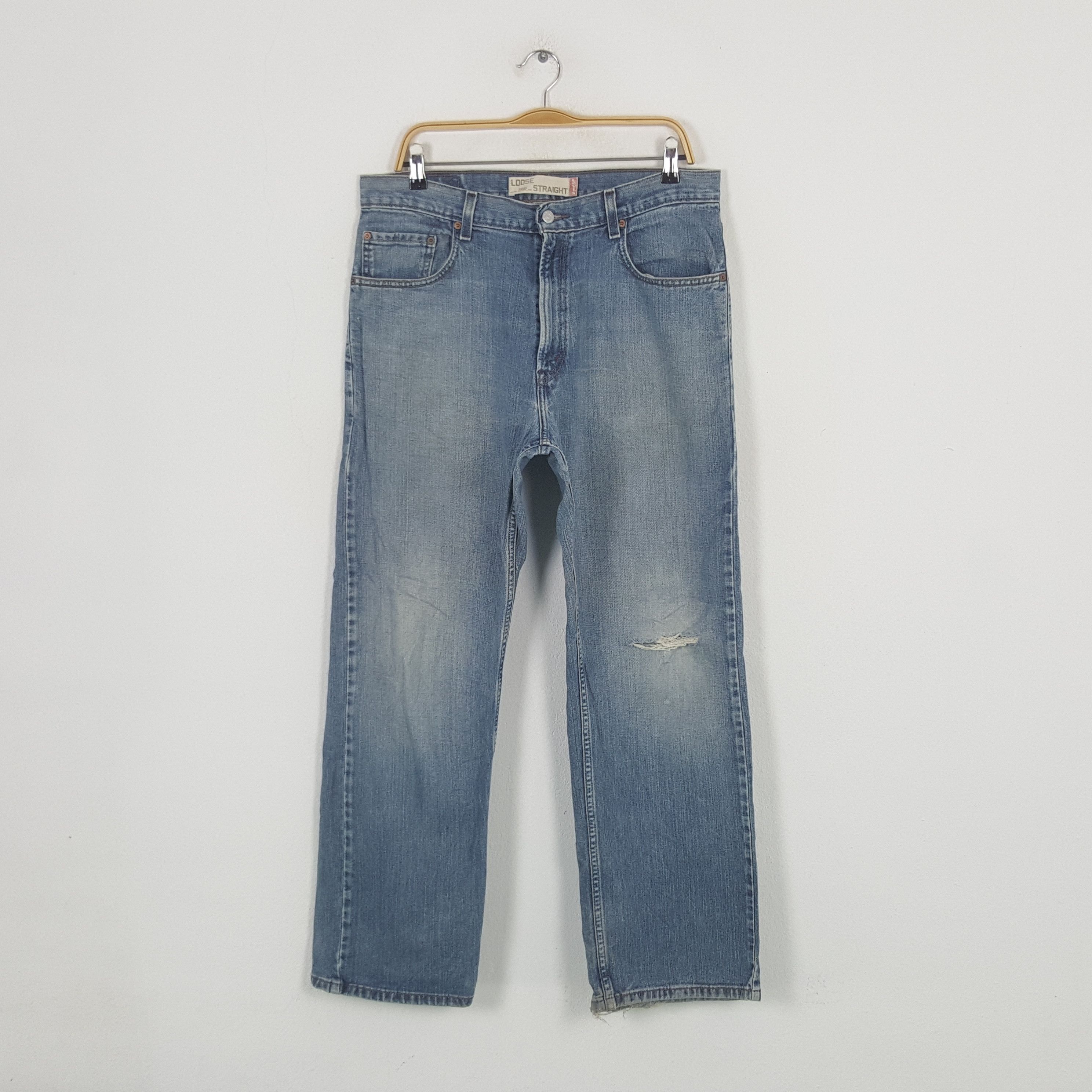 Levi's × Vintage Vintage Levi's American Distressed Denim Jeans C280N18 Size US 33 - 1 Thumbnail