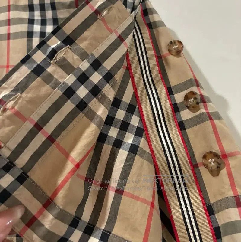 Burberry Burberry Summer Khaki Check Short Sleeve Shirt. Size XS / US 0-2 / IT 36-38 - 4 Thumbnail