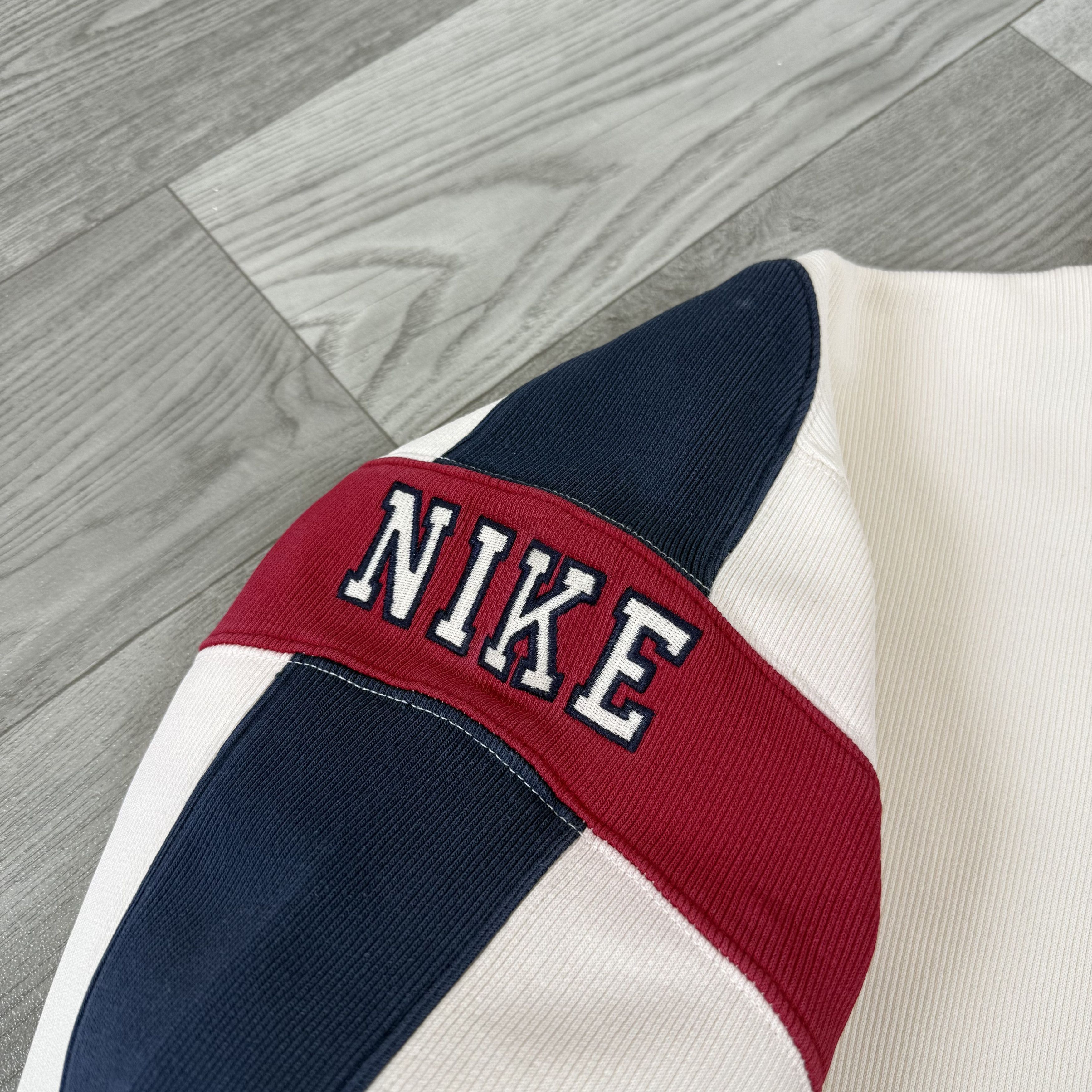 Nike Vintage Nike 90s Embroidered Beige 1/4 Zip Sweatshirt Size US S / EU 44-46 / 1 - 3 Thumbnail