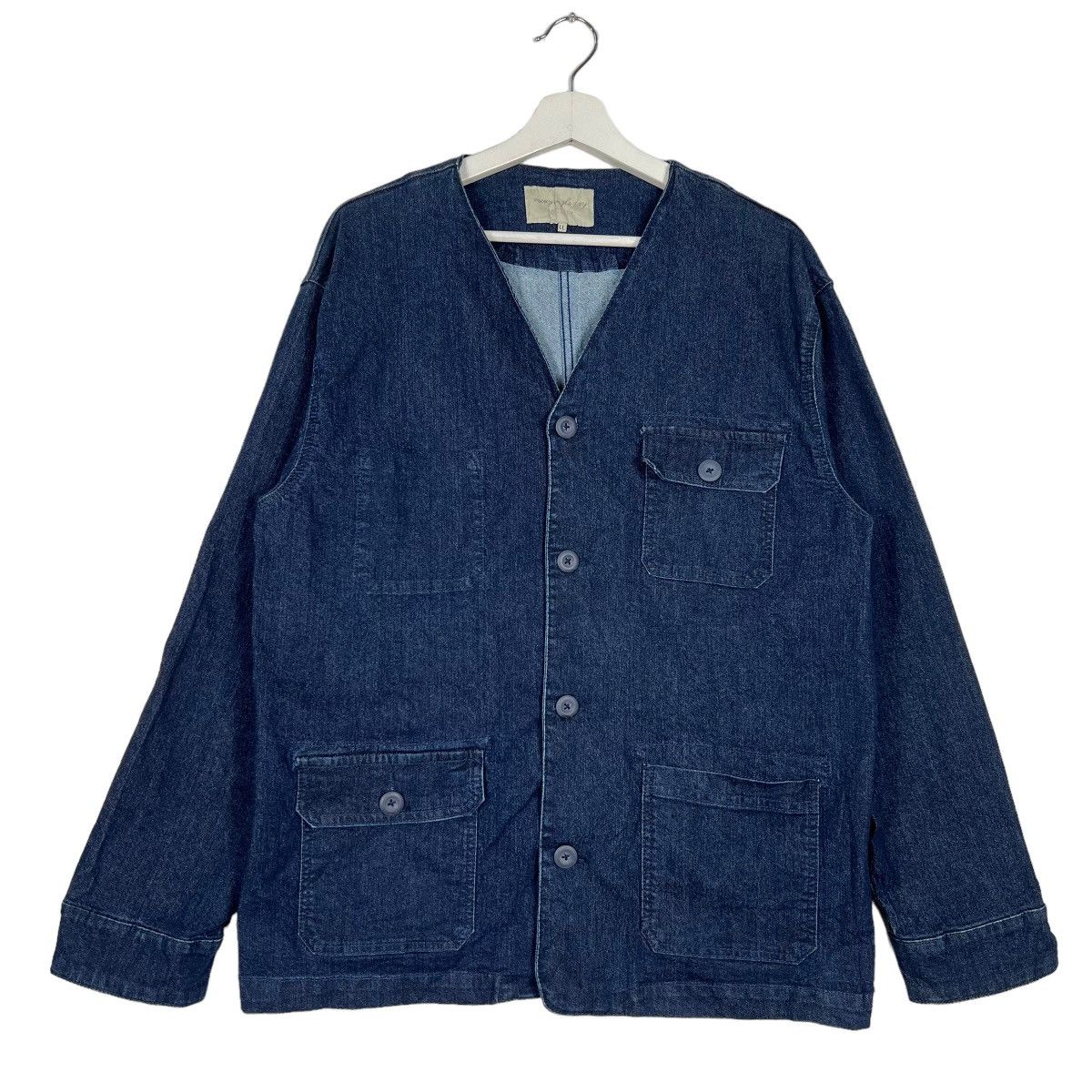 Japanese Brand 🔥 YOUTILITY DENIM WORK CHORE JACKET Size US L / EU 52-54 / 3 - 2 Thumbnail