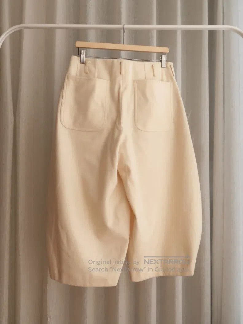 Comme des Garcons Comme des Garcons size S Beige Wool Side-Slit Balloon Pant Size US 27 - 2 Thumbnail