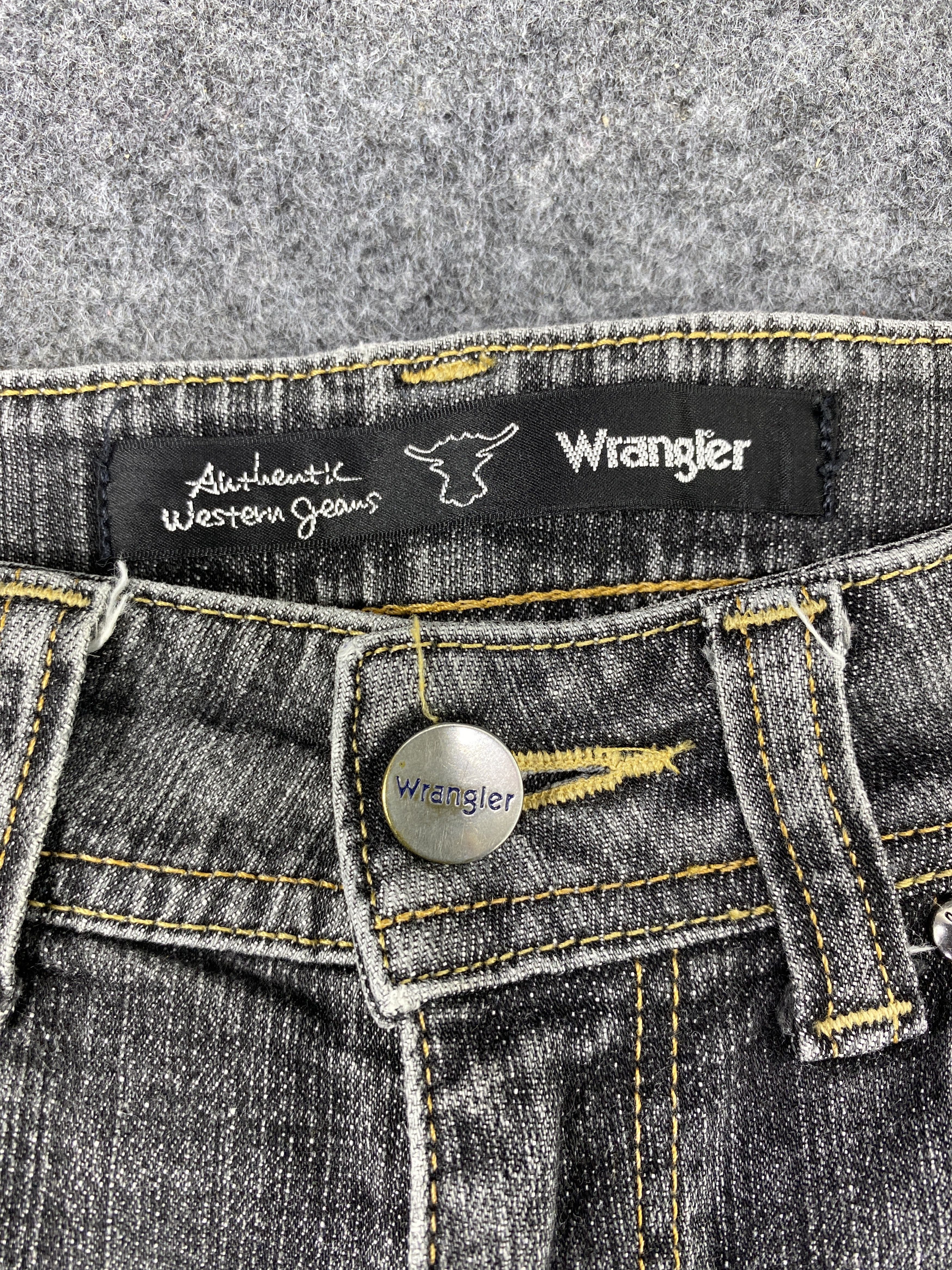 Wrangler Vintage Wrangle Grey Wash Flare Jeans - J985 Size 26" / US 2 / IT 38 - 7 Thumbnail