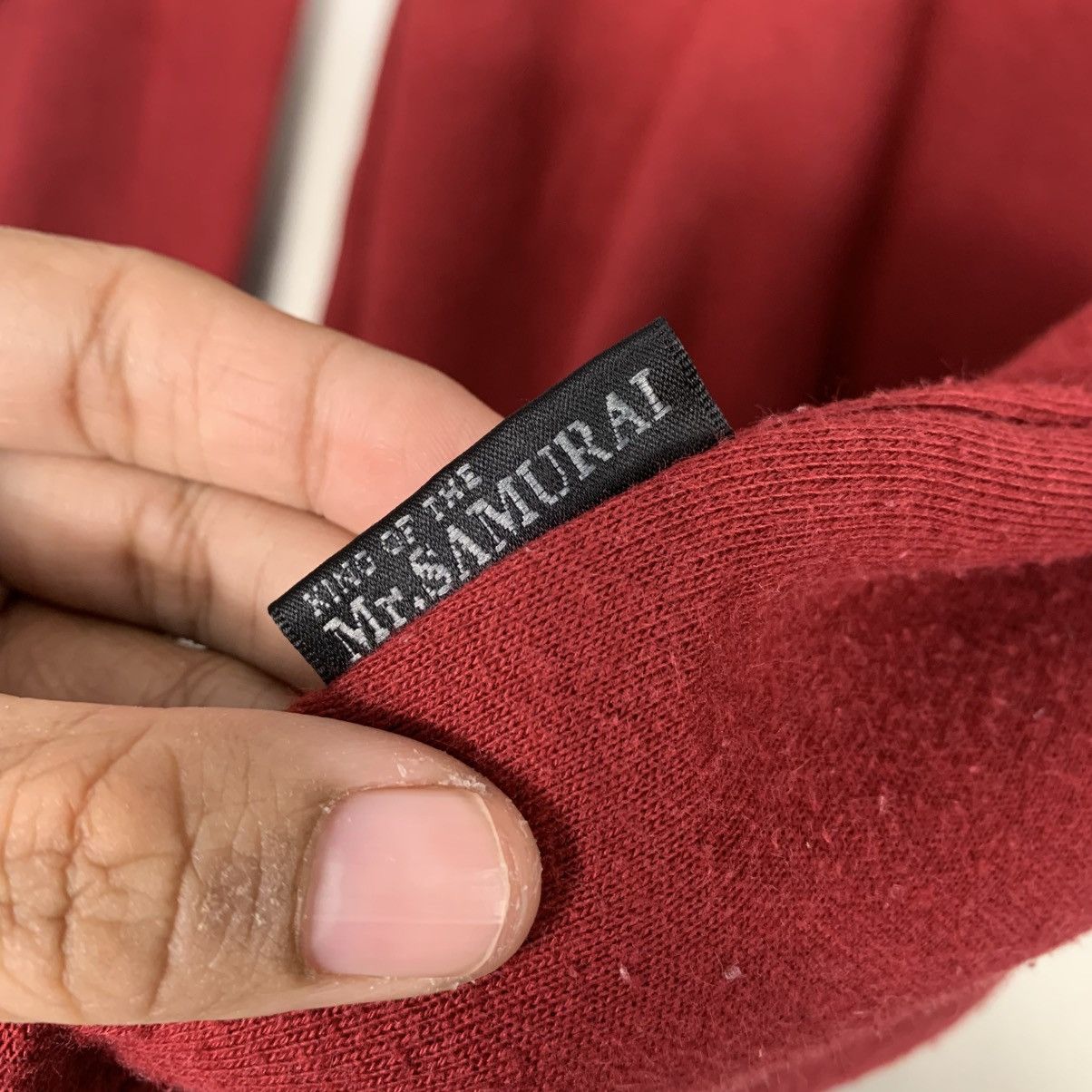 Japanese Brand Japanese Brand Mr Samurai Crewneck Red Sweatshirt Size US L / EU 52-54 / 3 - 12 Thumbnail