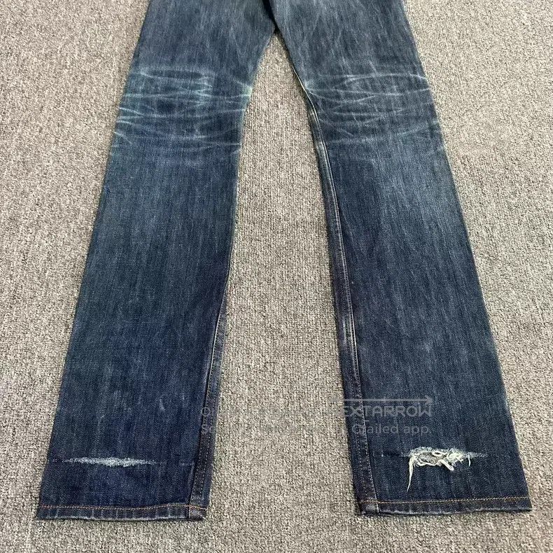 Dior Dior Vintage Washed Blue Destroyed Denim Pants Size US 29 - 8 Thumbnail