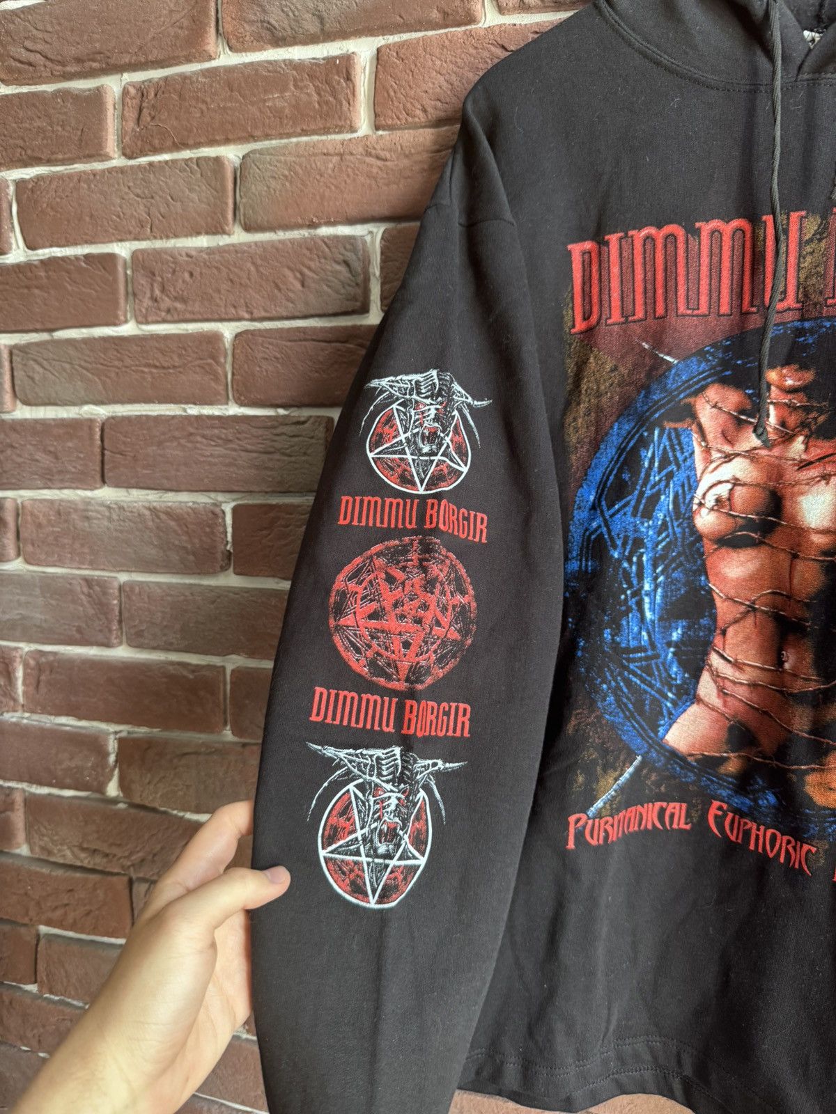 Band Tees Vintage Dimmu Borgir Puritanical 00s Black Metal Hoodie Size US L / EU 52-54 / 3 - 3 Thumbnail