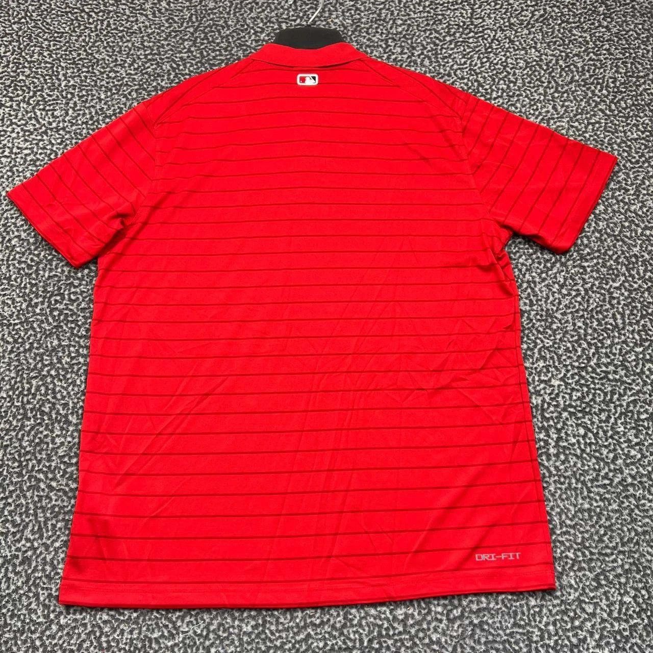 Nike Nike Polo Shirt Men L Washington Nationals Striped Collared Size US L / EU 52-54 / 3 - 2 Thumbnail