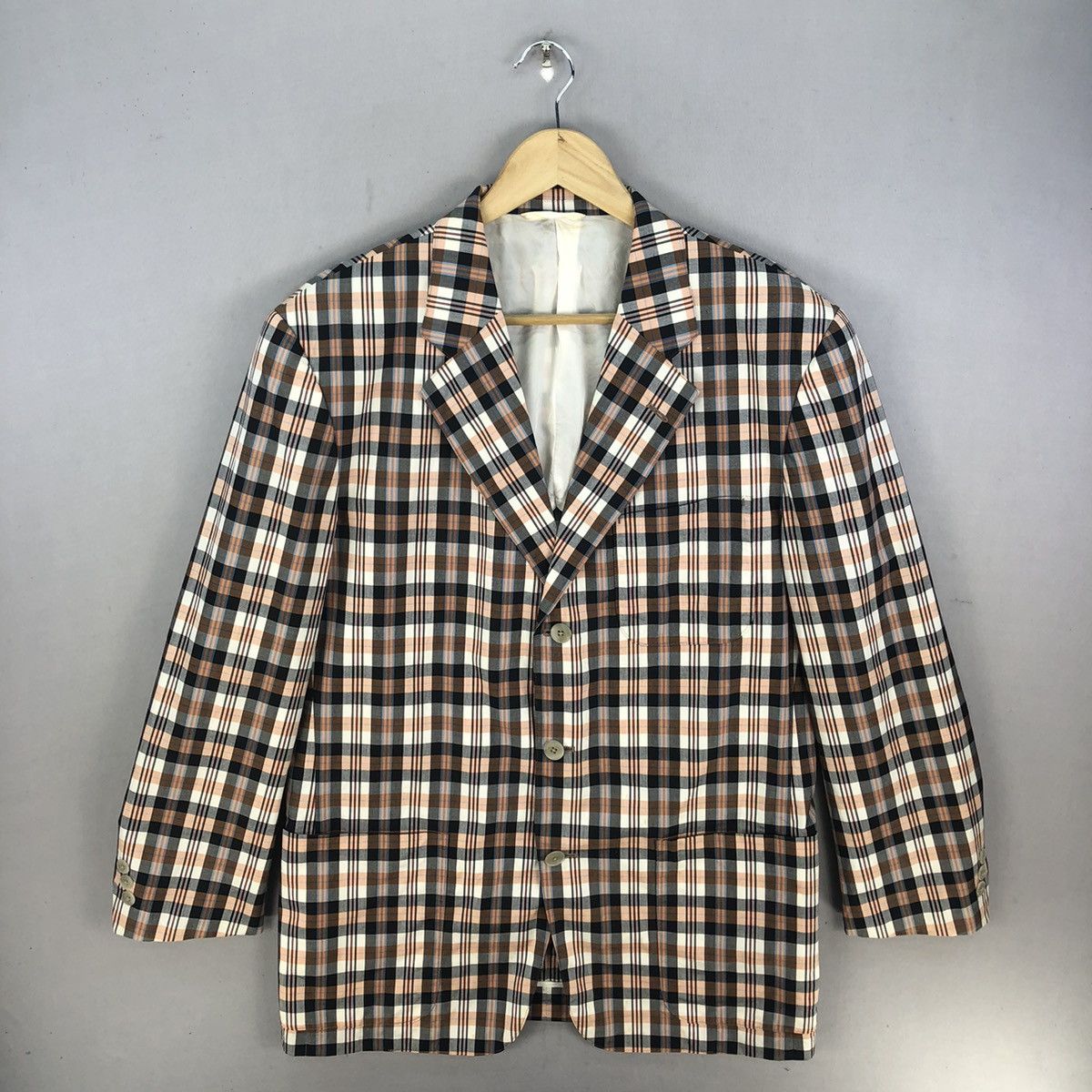 J.Crew Vintage 2000s J.Crew Plaid Checker Blazer Size US S / EU 44-46 / 1 - 1 Thumbnail