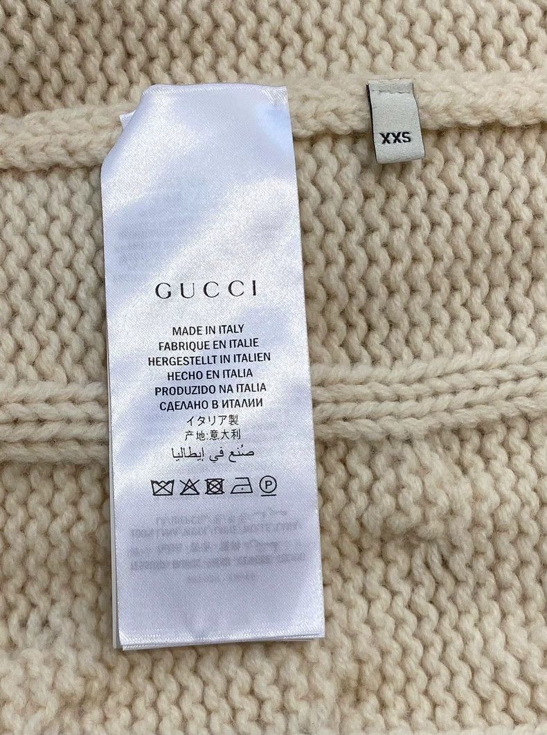 Gucci Gucci Beige knitted cardigan jacket 2502-Nextarrow Size US XS / EU 42 / 0 - 5 Thumbnail