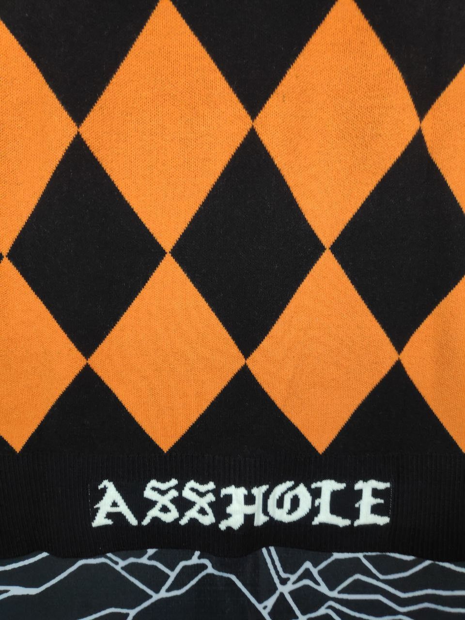 Japanese Brand Subciety 'Asshole' Checkered Punk Streetwear Sweatshirt L Size US L / EU 52-54 / 3 - 5 Thumbnail