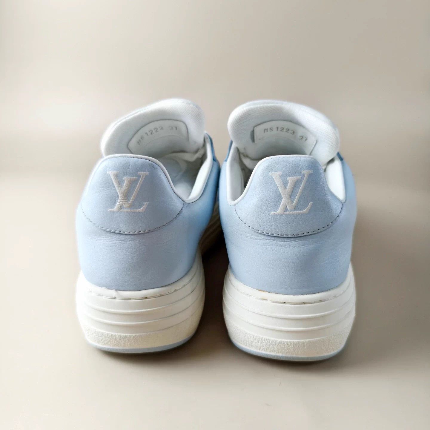 Louis Vuitton LV Dragon Year Embossed Cloud Sneaker White/Blue 37 Size US 6 / IT 36 - 5 Thumbnail