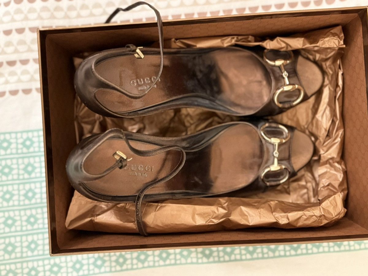 Gucci Bronze gucci heels Size US 9 / IT 39 - 1 Thumbnail