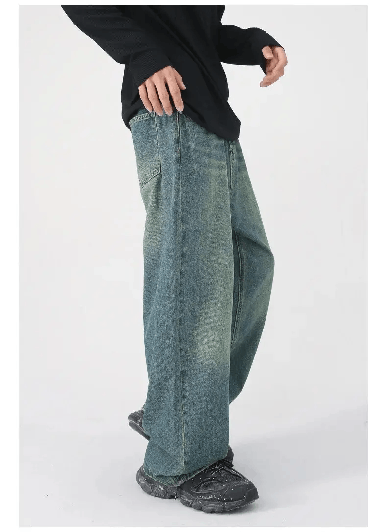 Japanese Brand × Jean Retro washed damaged baggy jeans y2k hip hop Size US 30 / EU 46 - 4 Thumbnail