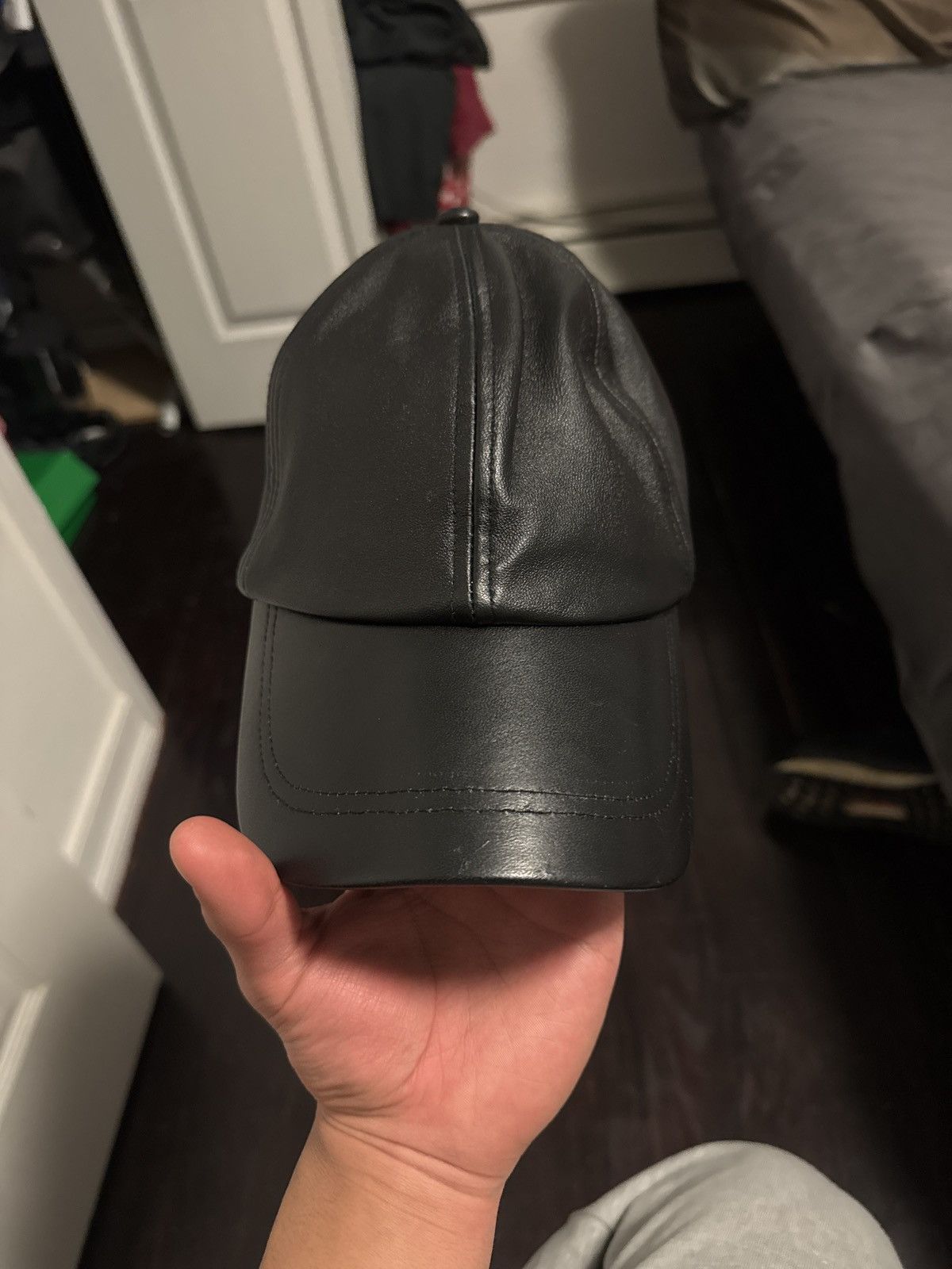 Vintage Leather Hat/Cap Size ONE SIZE - 5 Thumbnail