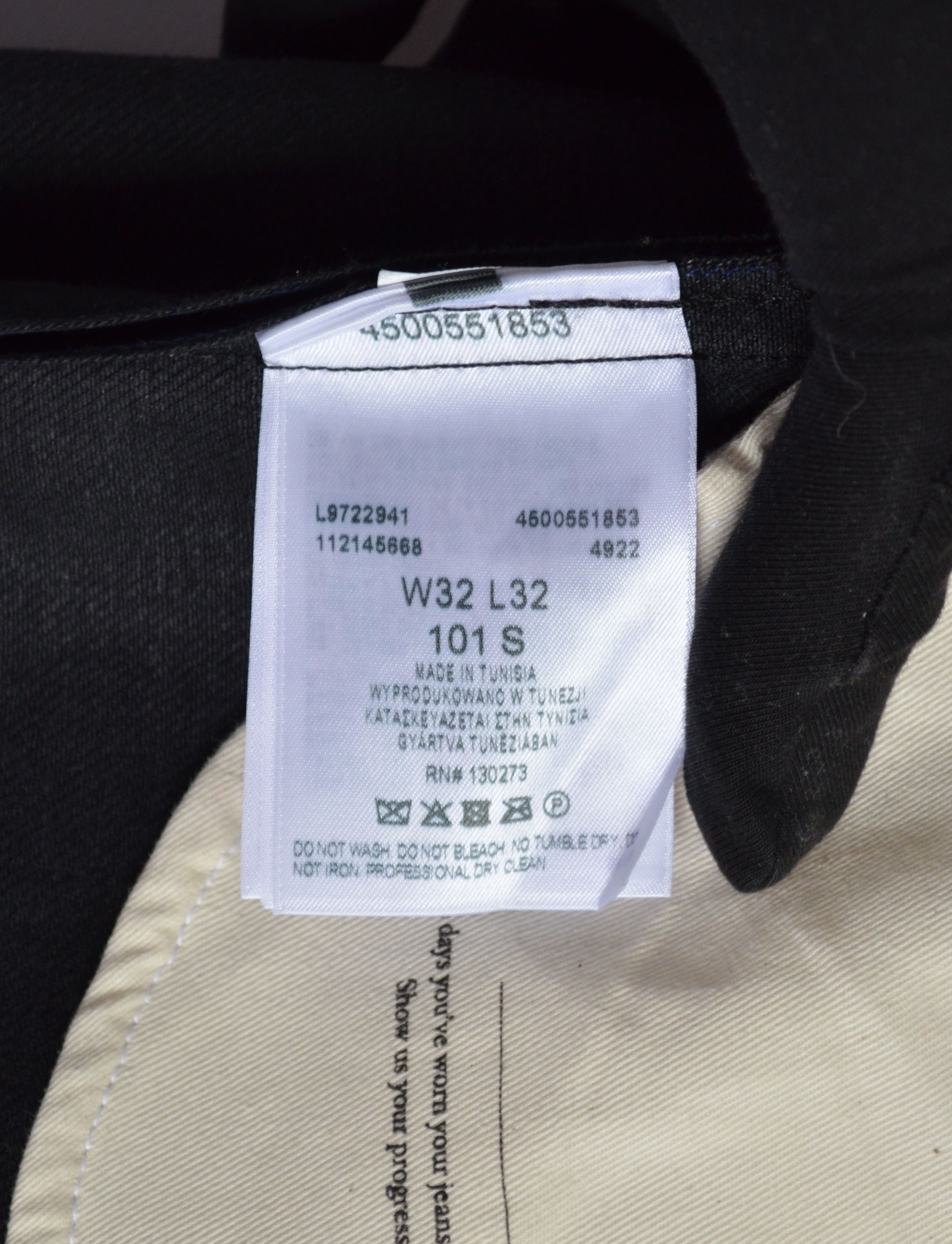 Designer × Japanese Brand × Lee Lee 101 101S Jeans Dry Selvedge Black 14oz Size W32 L32 Size US 32 / EU 48 - 16 Thumbnail