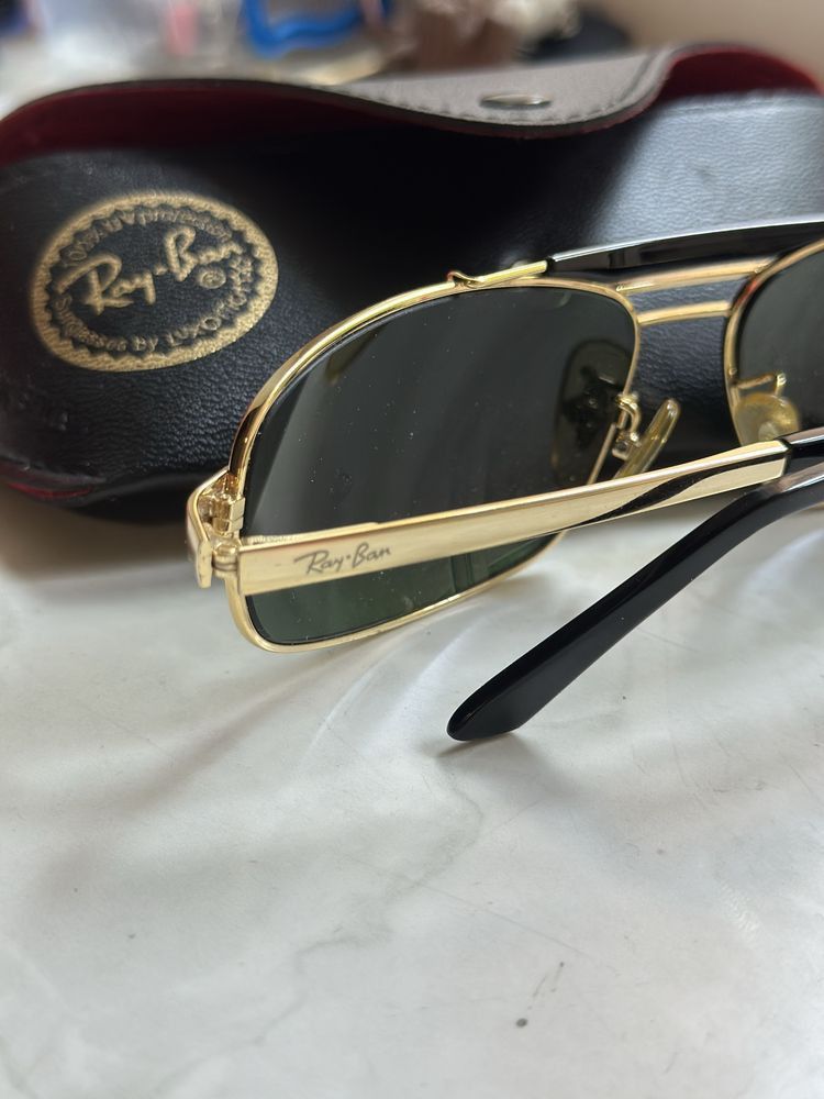 RayBan RayBan Vintage Sunglasses Green Lens Size ONE SIZE - 4 Thumbnail
