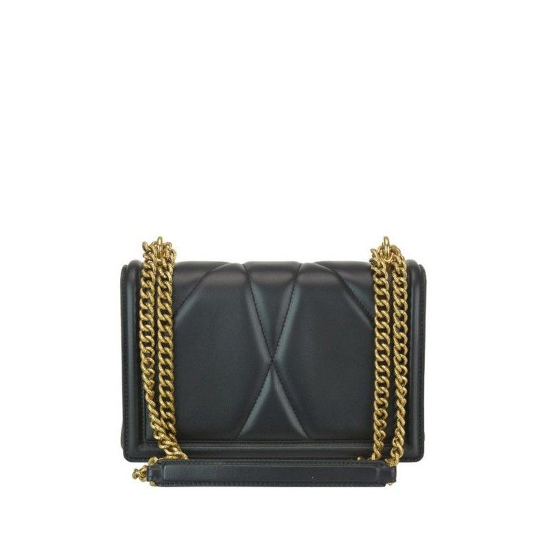 Dolce & Gabbana DOLCE&GABBANA Devotion Black Leather Shoulder Bag New & Auth Size ONE SIZE - 3 Thumbnail