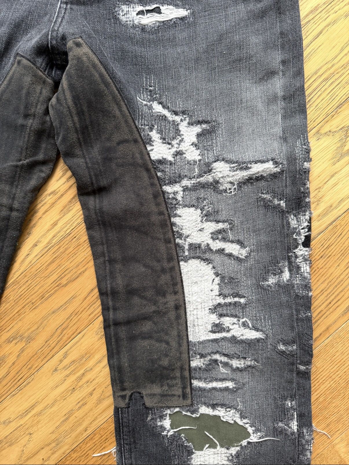 Givenchy Givenchy black jeans boro Matthew Williams Size US 30 / EU 46 - 1 Thumbnail