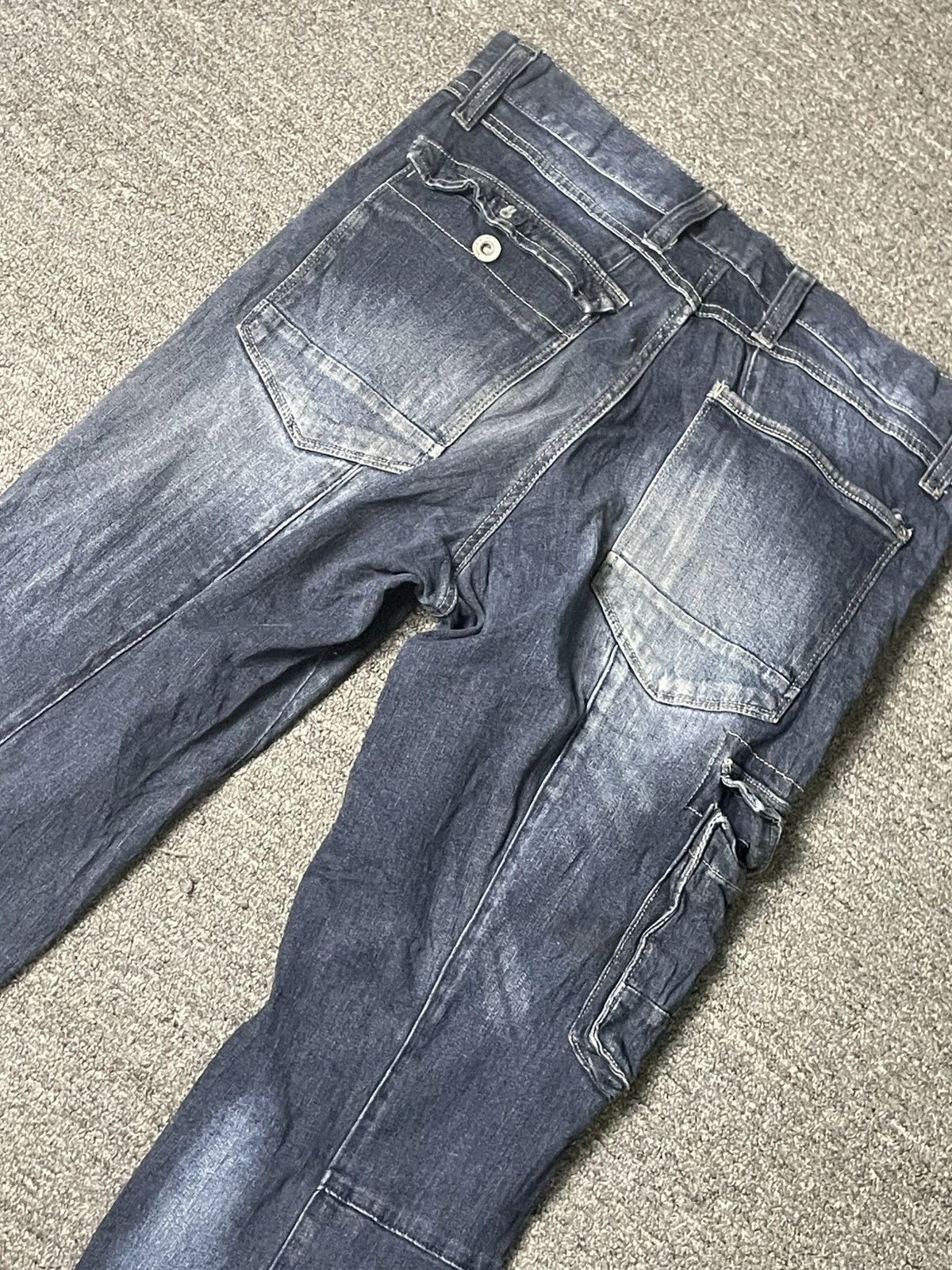 Japanese Brand × Vintage Japanese Brand Multi pocket Cargo Jeans (83) Size US 32 / EU 48 - 14 Thumbnail